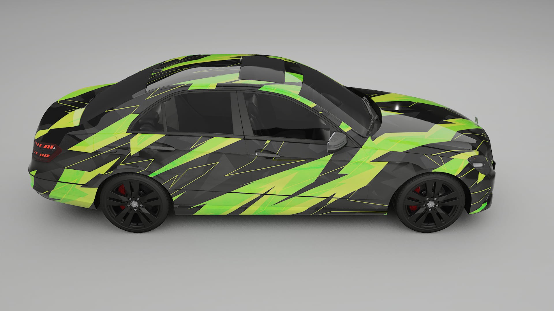 Mercedes E-class Sedan W212 Prefacelift pre-LCI NINJA TURTLES – Ontworpen Wrap PPF Kit van Printbaar Polyurethaanfolie
