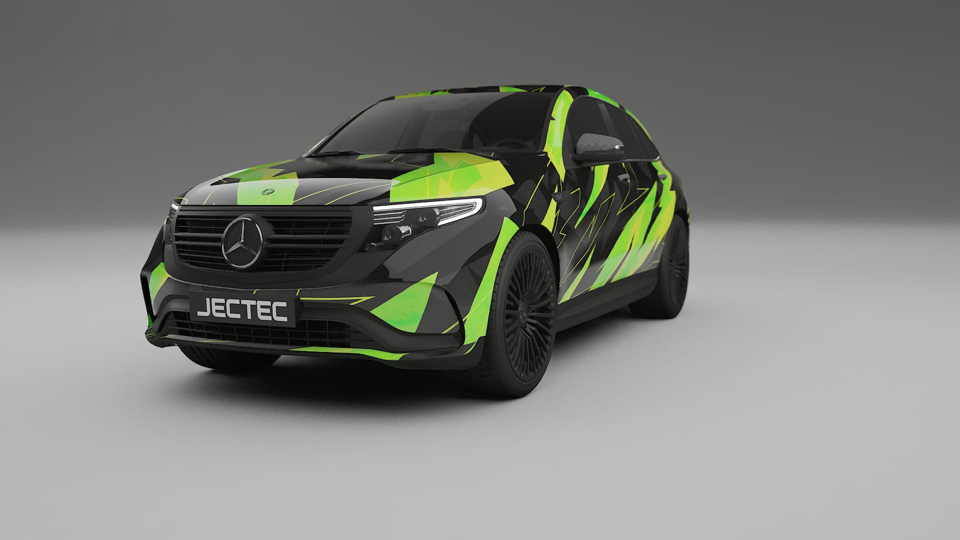 Mercedes EQC AMG NINJA TURTLES – Ontworpen Wrap PPF Kit van Printbaar Polyurethaanfolie