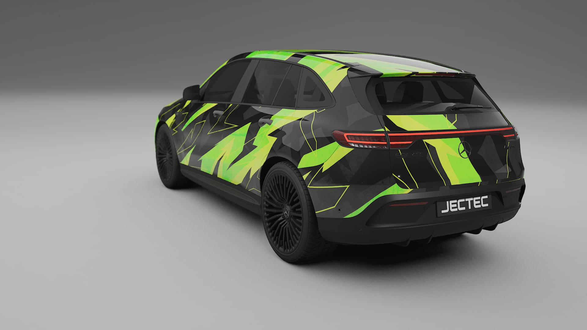 Mercedes EQC AMG NINJA TURTLES – Ontworpen Wrap PPF Kit van Printbaar Polyurethaanfolie