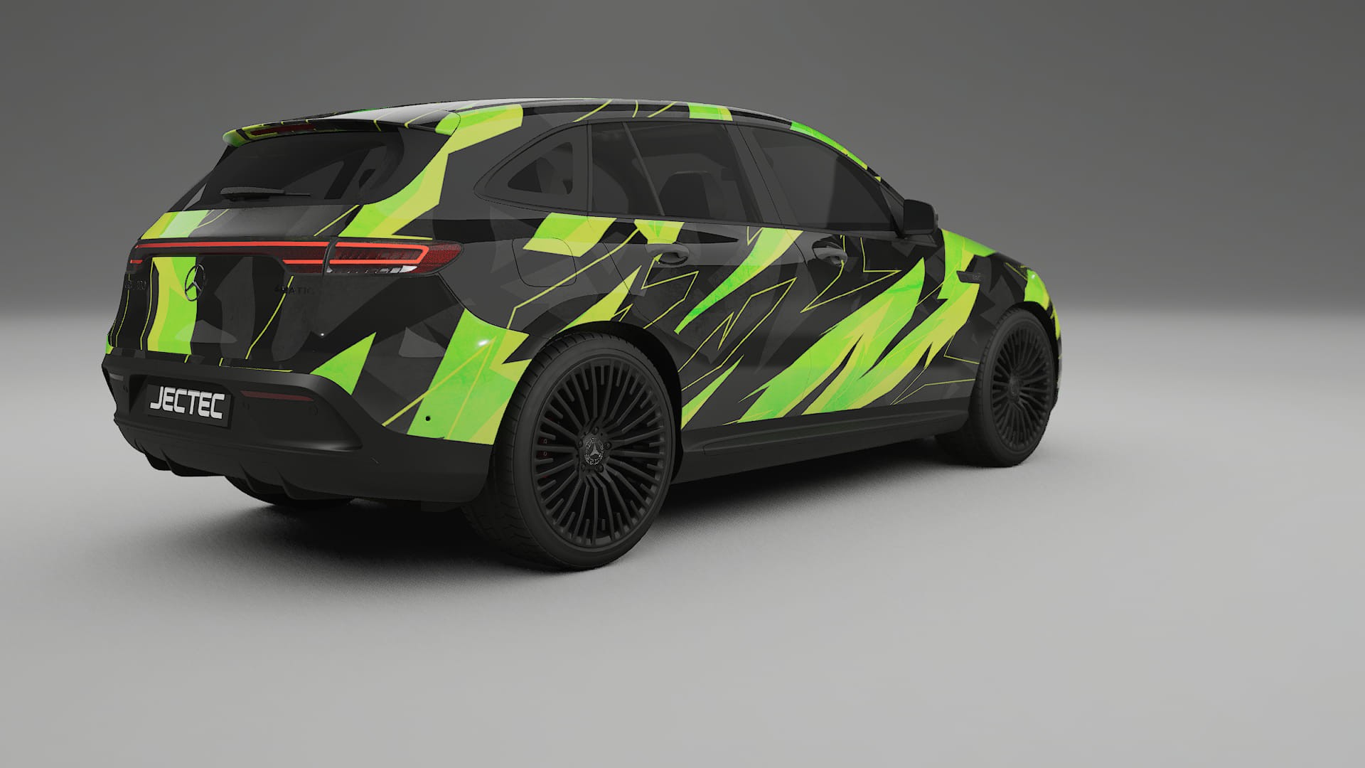 Mercedes EQC AMG NINJA TURTLES – Ontworpen Wrap PPF Kit van Printbaar Polyurethaanfolie