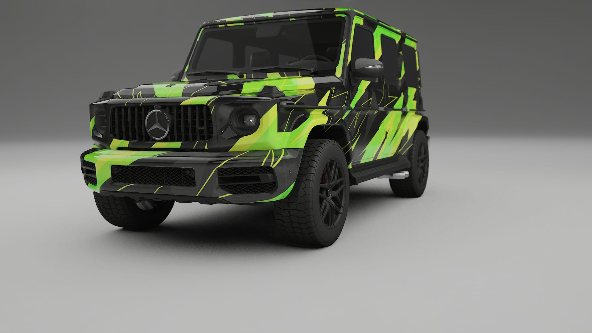 Mercedes G63 AMG W463A NINJA TURTLES – Ontworpen Wrap PPF Kit van Printbaar Polyurethaanfolie