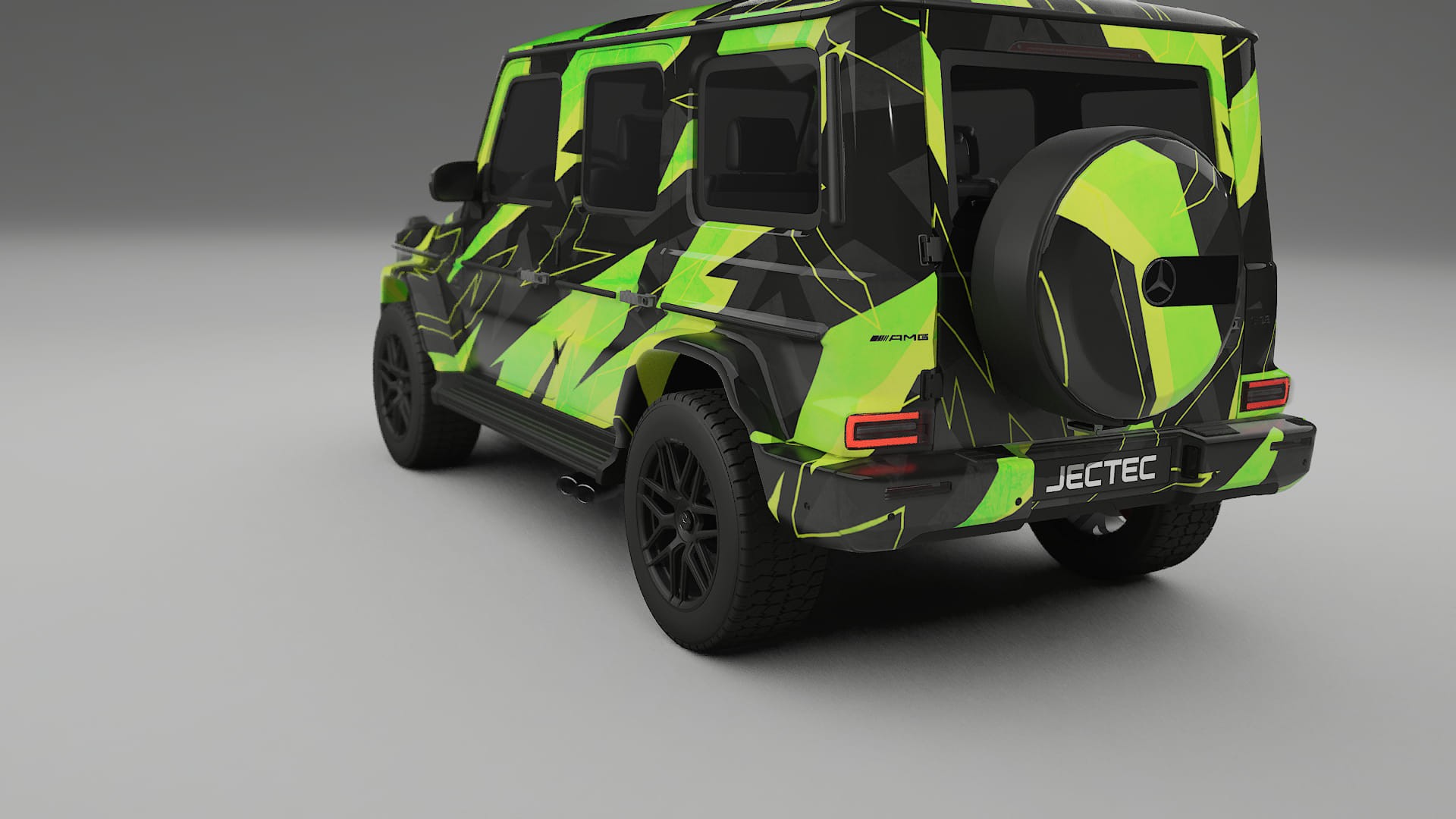 Mercedes G63 AMG W463A NINJA TURTLES – Ontworpen Wrap PPF Kit van Printbaar Polyurethaanfolie