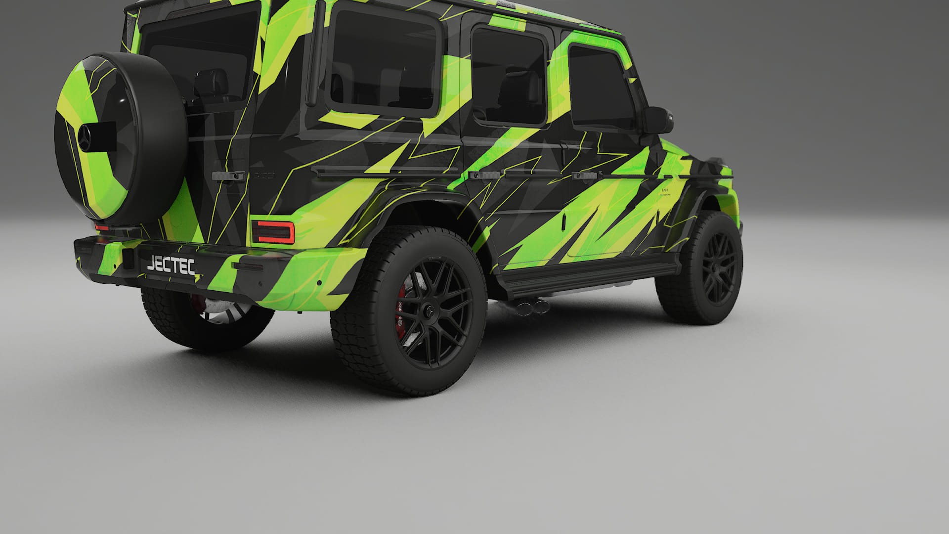 Mercedes G63 AMG W463A NINJA TURTLES – Ontworpen Wrap PPF Kit van Printbaar Polyurethaanfolie