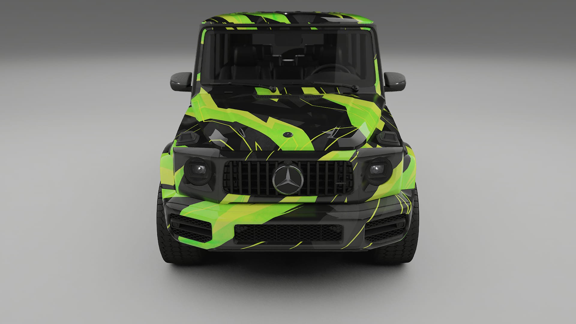 Mercedes G63 AMG W463A NINJA TURTLES – Ontworpen Wrap PPF Kit van Printbaar Polyurethaanfolie