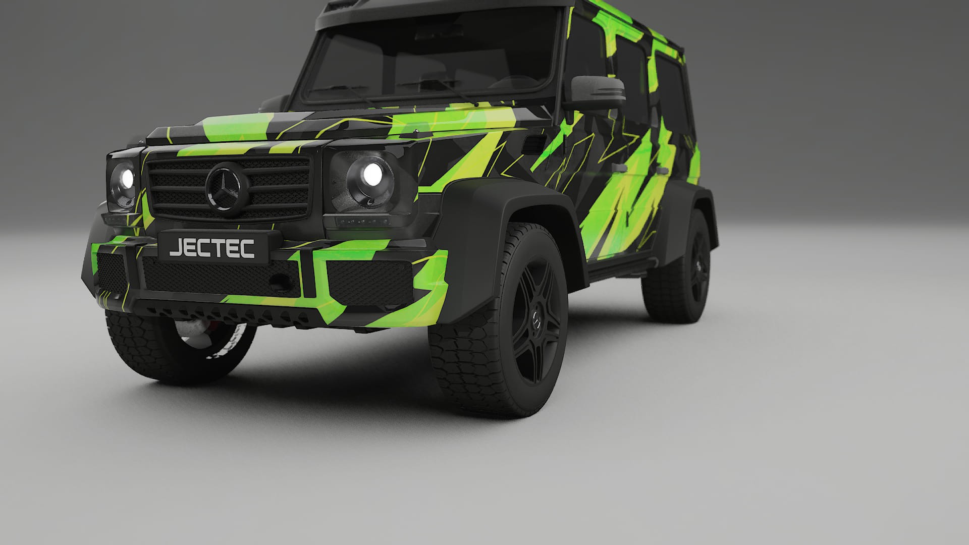 Mercedes G-class 4x4 W463 NINJA TURTLES – Ontworpen Wrap PPF Kit van Printbaar Polyurethaanfolie