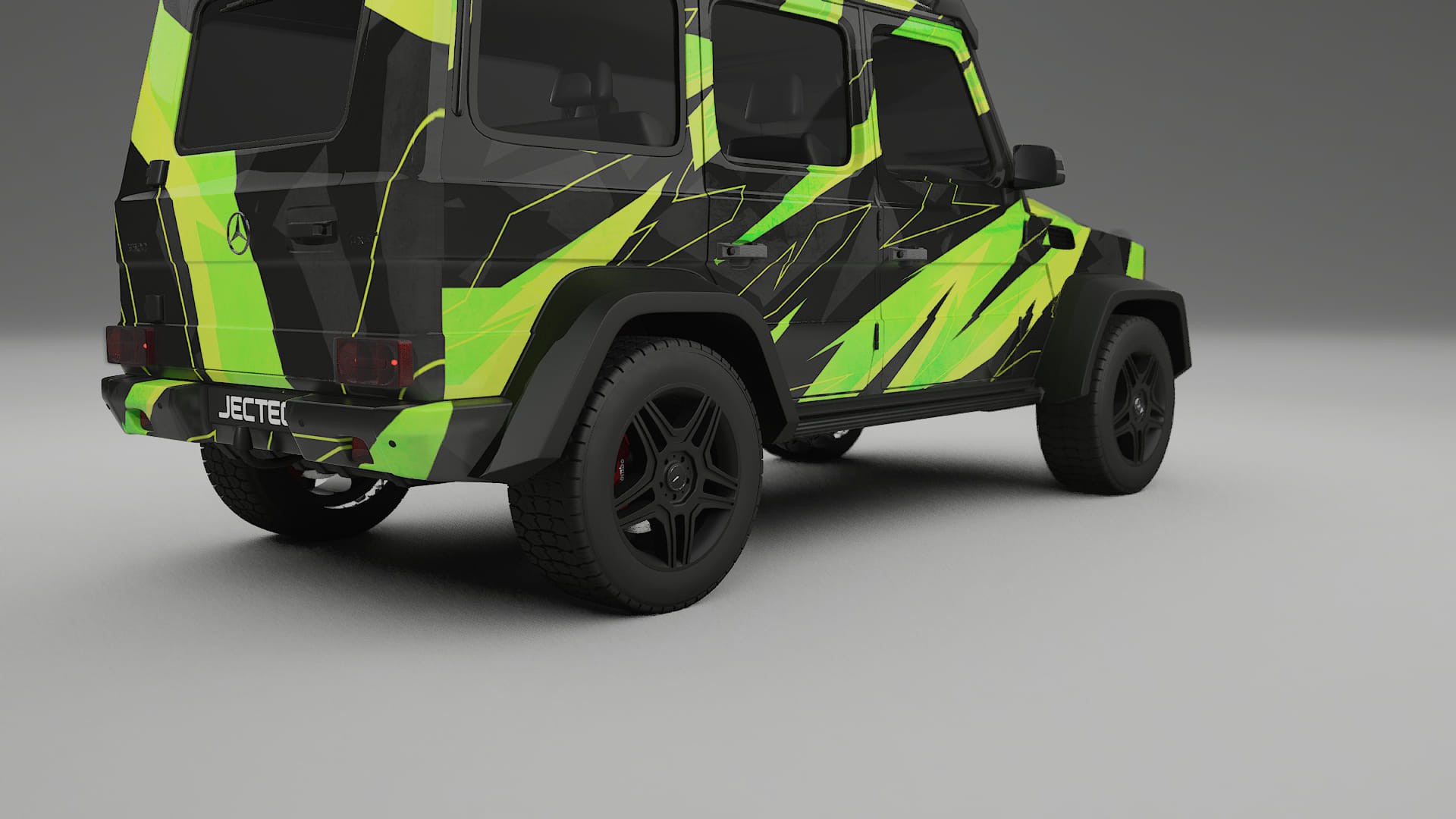 Mercedes G-class 4x4 W463 NINJA TURTLES – Ontworpen Wrap PPF Kit van Printbaar Polyurethaanfolie