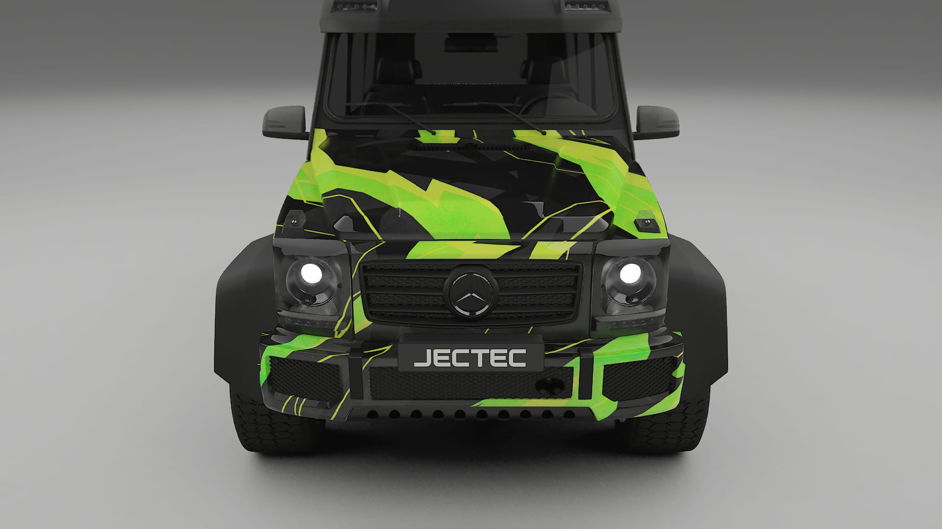 Mercedes G-class 4x4 W463 NINJA TURTLES – Ontworpen Wrap PPF Kit van Printbaar Polyurethaanfolie