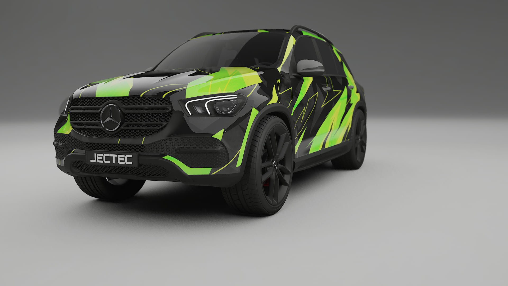 Mercedes GLE W167 NINJA TURTLES – Ontworpen Wrap PPF Kit van Printbaar Polyurethaanfolie