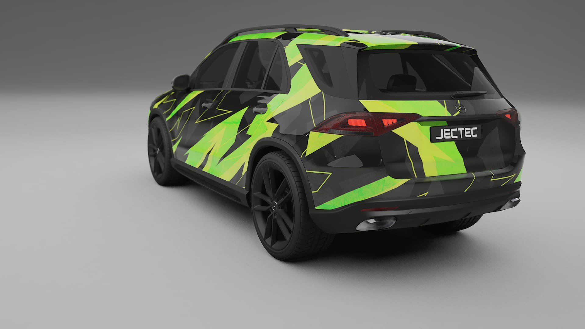 Mercedes GLE W167 NINJA TURTLES – Ontworpen Wrap PPF Kit van Printbaar Polyurethaanfolie
