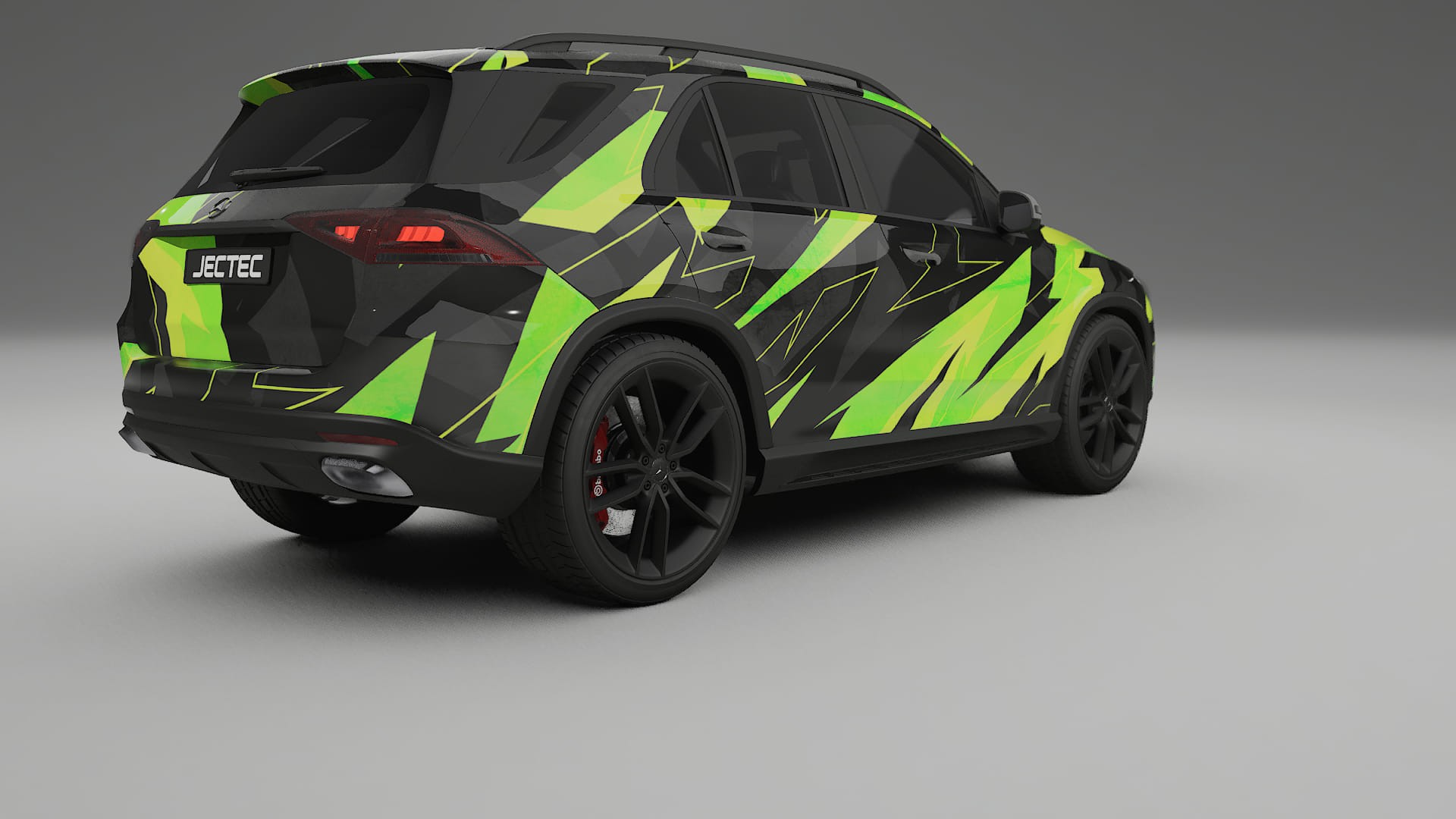 Mercedes GLE W167 NINJA TURTLES – Ontworpen Wrap PPF Kit van Printbaar Polyurethaanfolie