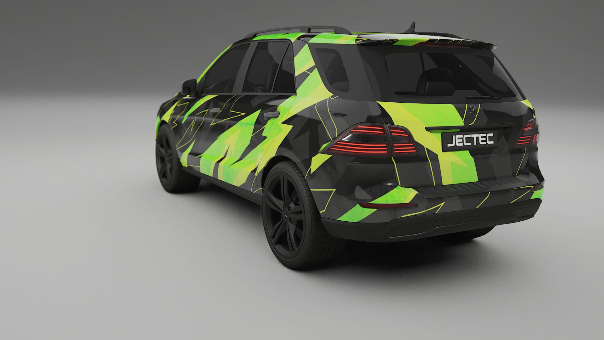 Mercedes M-class W166 NINJA TURTLES – Ontworpen Wrap PPF Kit van Printbaar Polyurethaanfolie