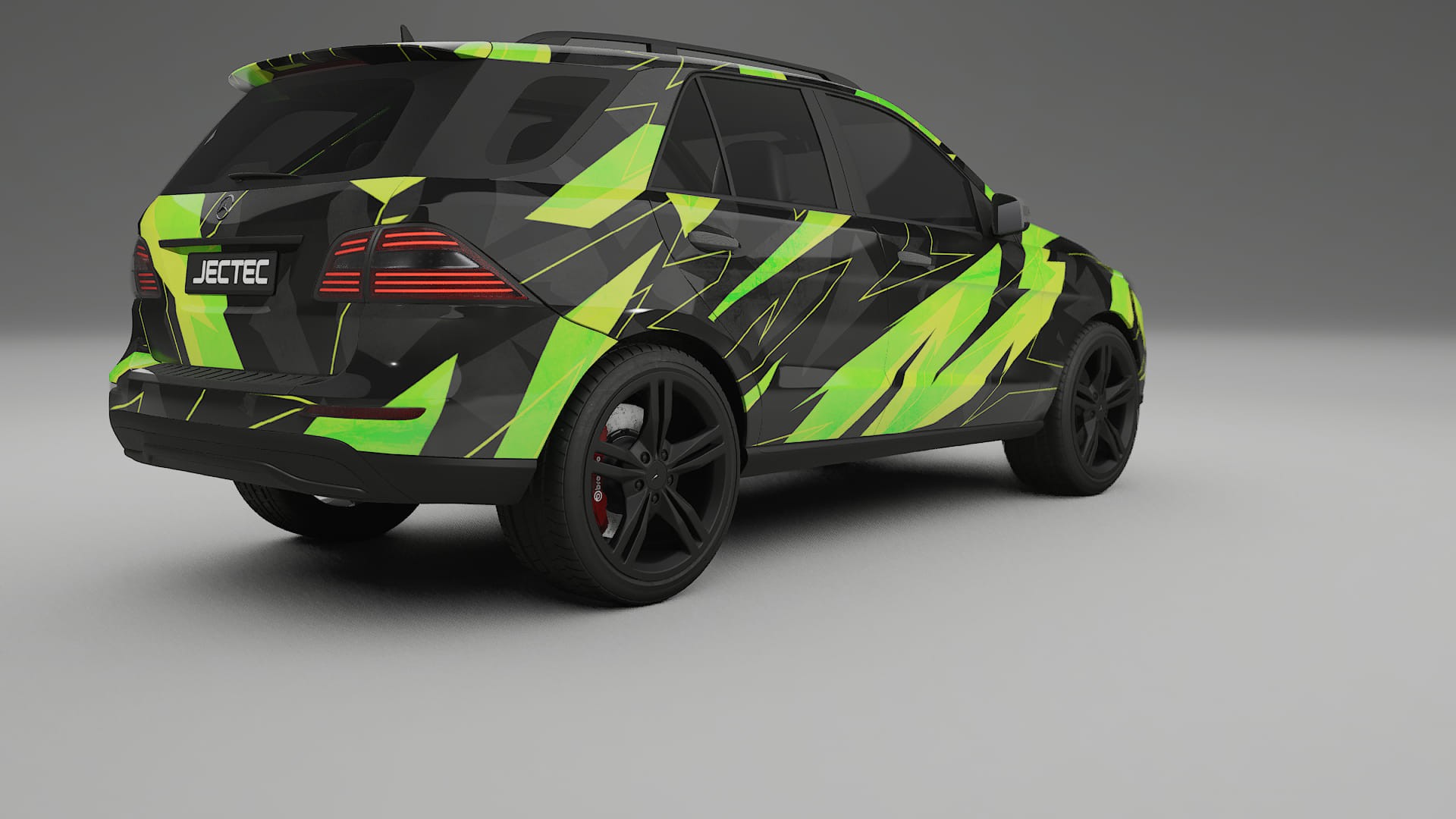 Mercedes M-class W166 NINJA TURTLES – Ontworpen Wrap PPF Kit van Printbaar Polyurethaanfolie