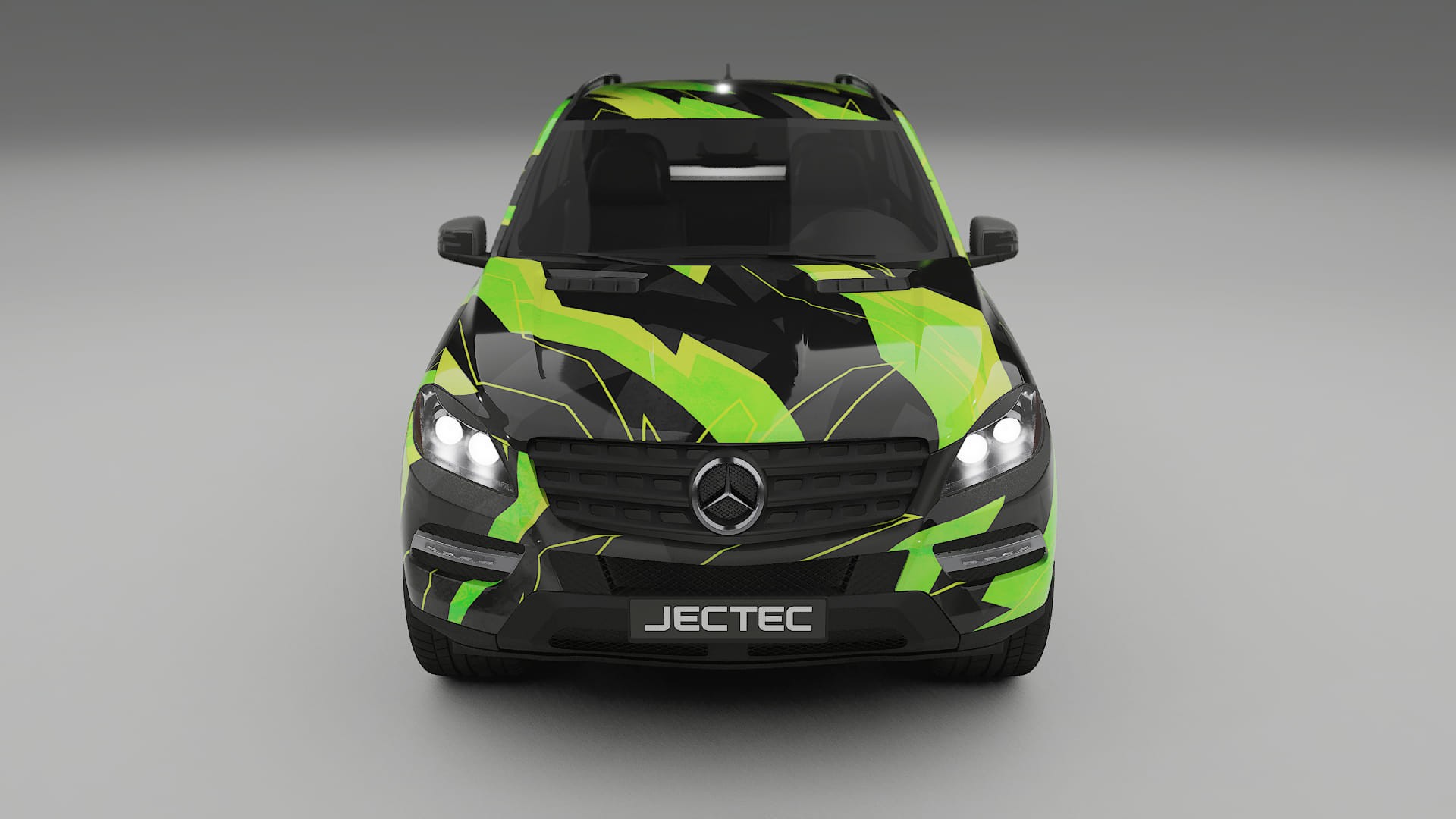 Mercedes M-class W166 NINJA TURTLES – Ontworpen Wrap PPF Kit van Printbaar Polyurethaanfolie