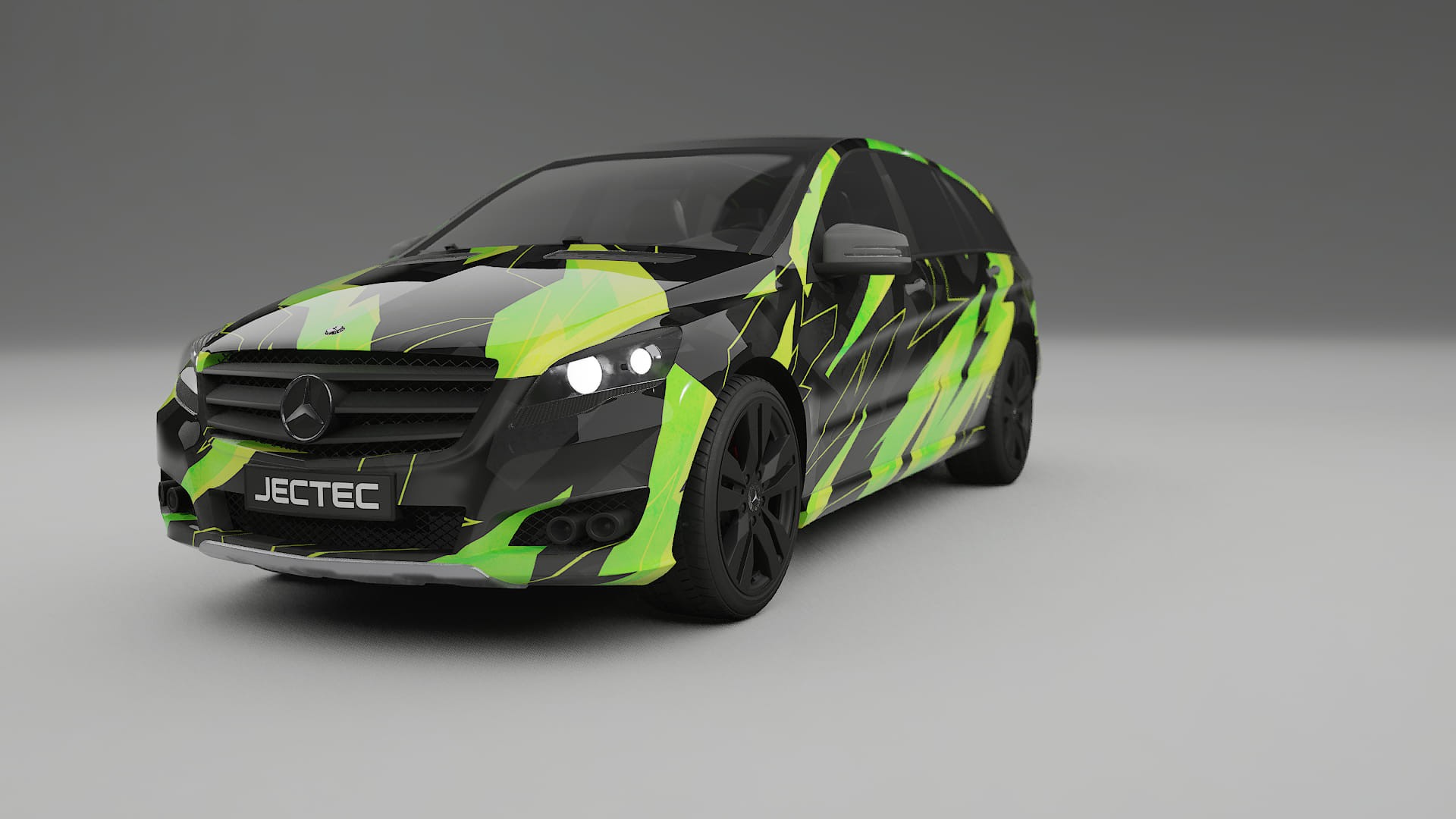 Mercedes R-class W251 facelift LCI NINJA TURTLES – Ontworpen Wrap PPF Kit van Printbaar Polyurethaanfolie