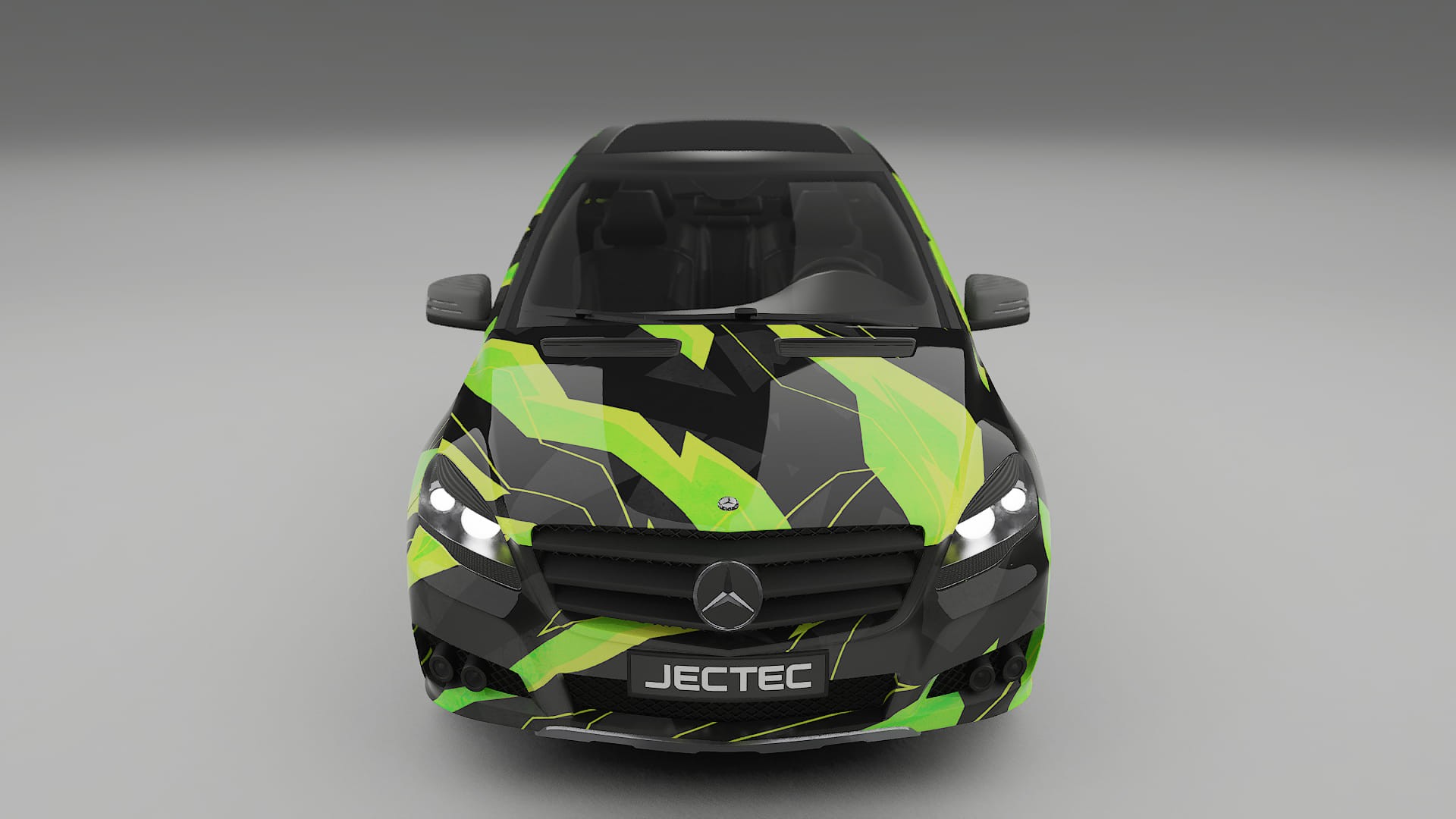 Mercedes R-class W251 facelift LCI NINJA TURTLES – Ontworpen Wrap PPF Kit van Printbaar Polyurethaanfolie