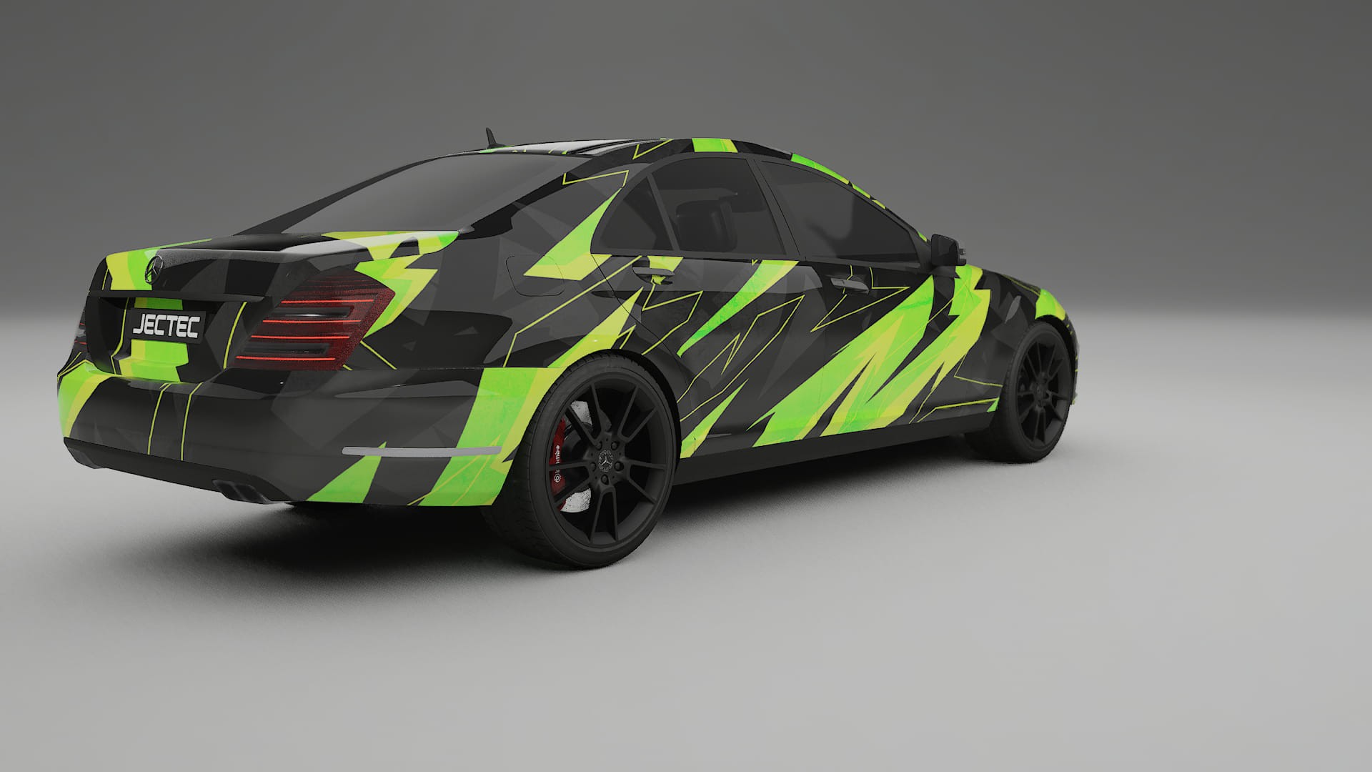 Mercedes S-class W221 facelift LCI NINJA TURTLES – Ontworpen Wrap PPF Kit van Printbaar Polyurethaanfolie