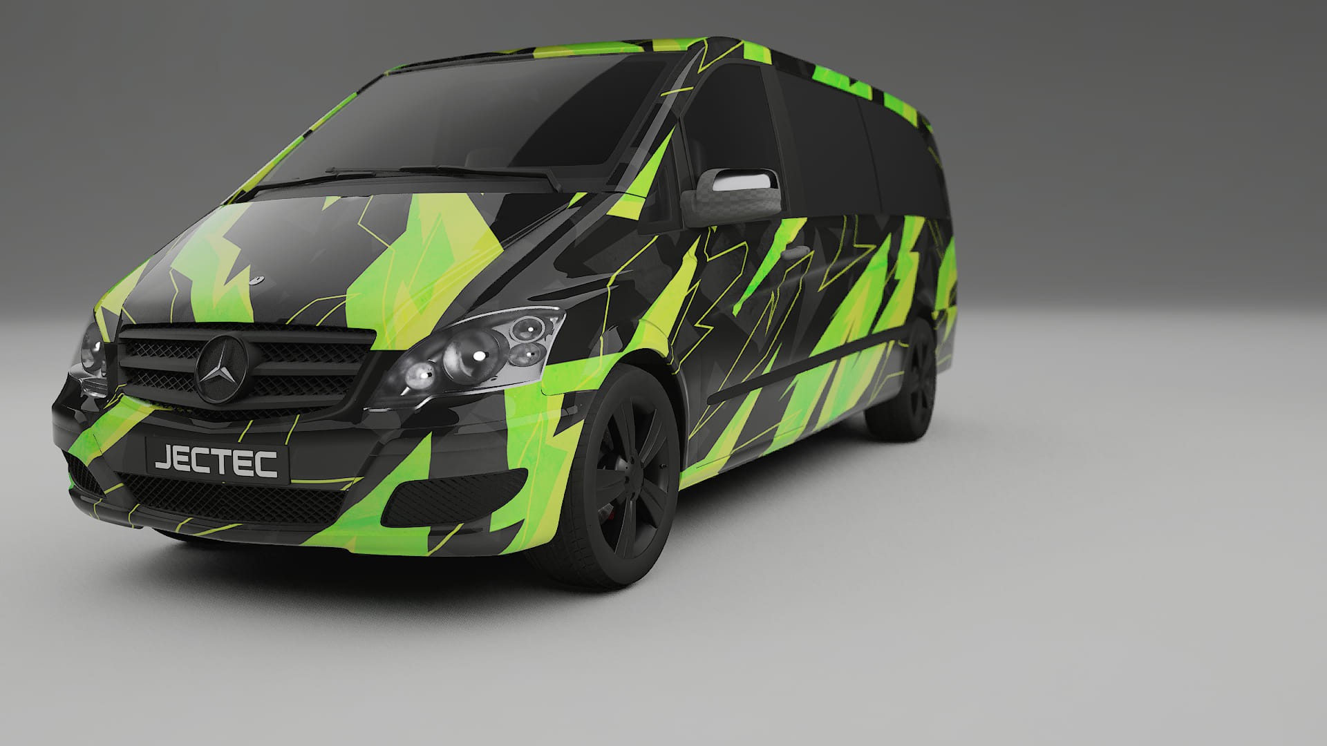 Mercedes Viano Extralong W439 Facelift LCI NINJA TURTLES – Ontworpen Wrap PPF Kit van Printbaar Polyurethaanfolie