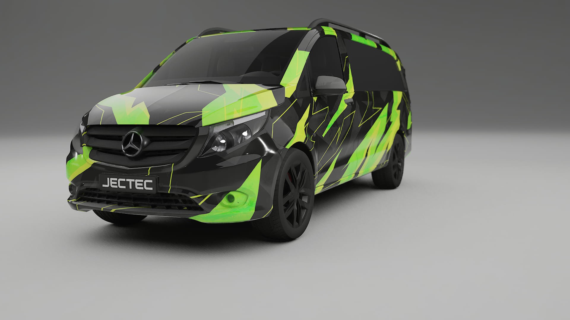 Mercedes Vito Short W447 prefacelift pre-LCI NINJA TURTLES – Ontworpen Wrap PPF Kit van Printbaar Polyurethaanfolie