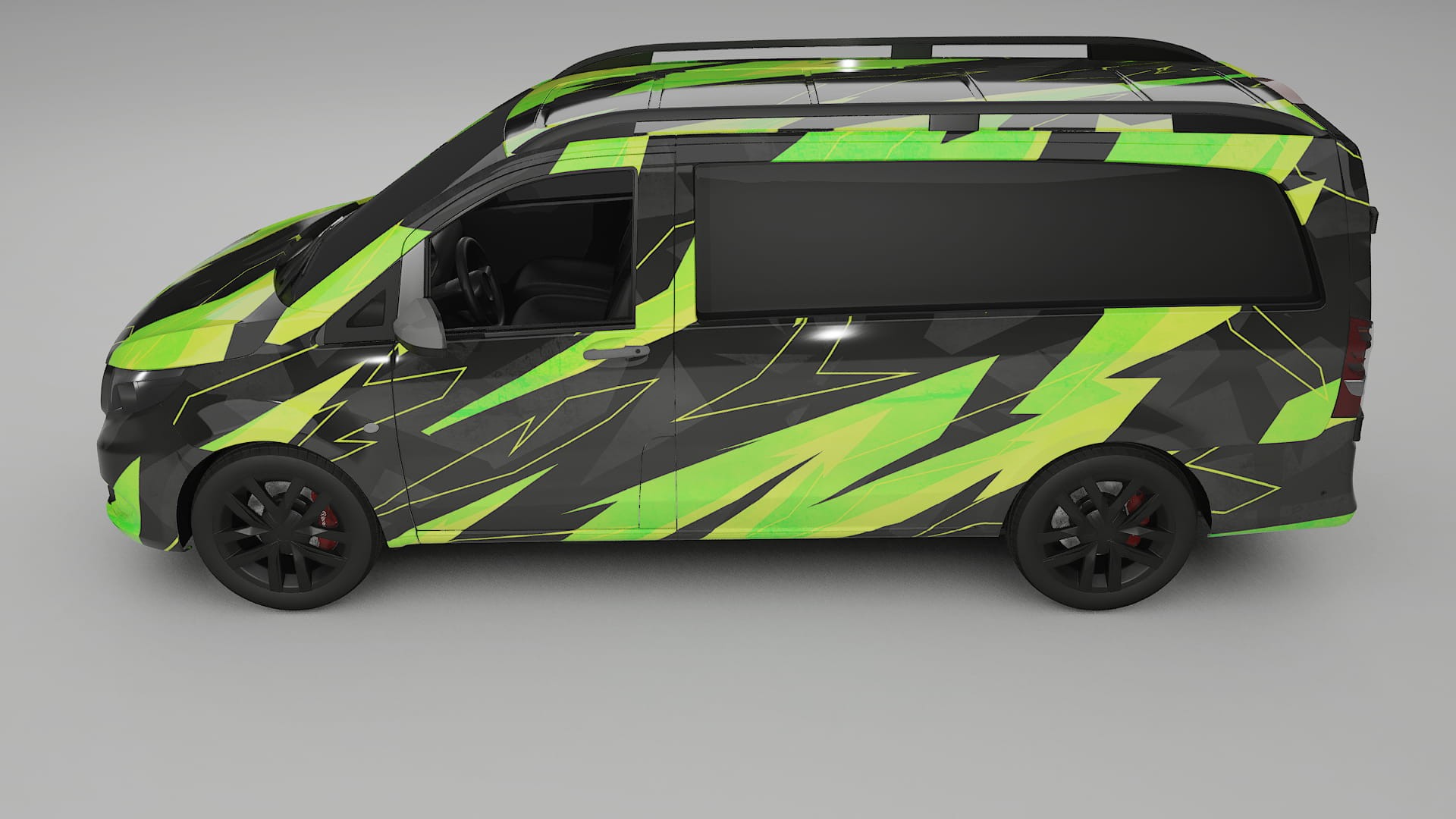 Mercedes Vito Short W447 prefacelift pre-LCI NINJA TURTLES – Ontworpen Wrap PPF Kit van Printbaar Polyurethaanfolie