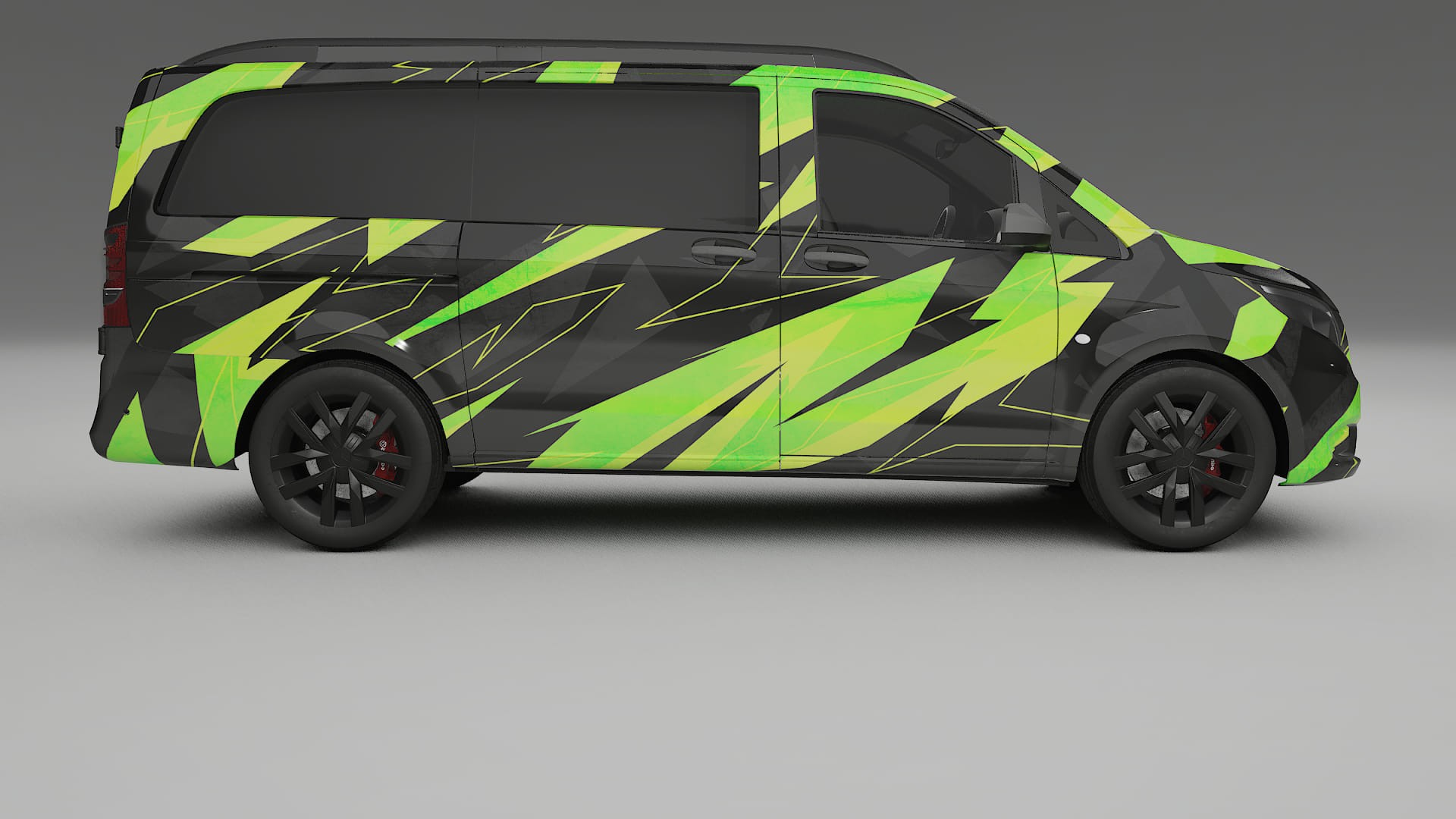 Mercedes Vito Short W447 prefacelift pre-LCI NINJA TURTLES – Ontworpen Wrap PPF Kit van Printbaar Polyurethaanfolie