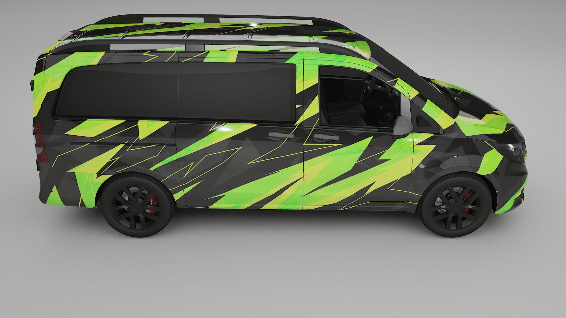 Mercedes Vito Short W447 prefacelift pre-LCI NINJA TURTLES – Ontworpen Wrap PPF Kit van Printbaar Polyurethaanfolie