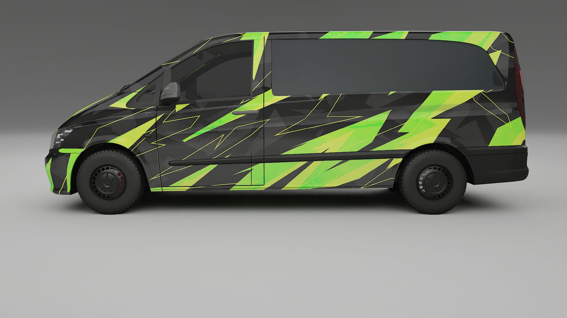 Mercedes Vito Short W639 facelift LCI NINJA TURTLES – Ontworpen Wrap PPF Kit van Printbaar Polyurethaanfolie