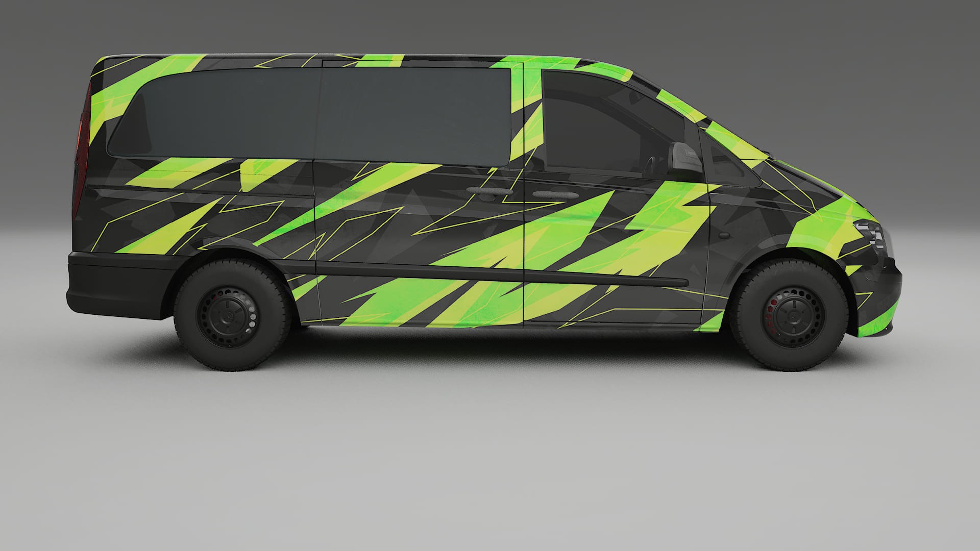 Mercedes Vito Short W639 facelift LCI NINJA TURTLES – Ontworpen Wrap PPF Kit van Printbaar Polyurethaanfolie