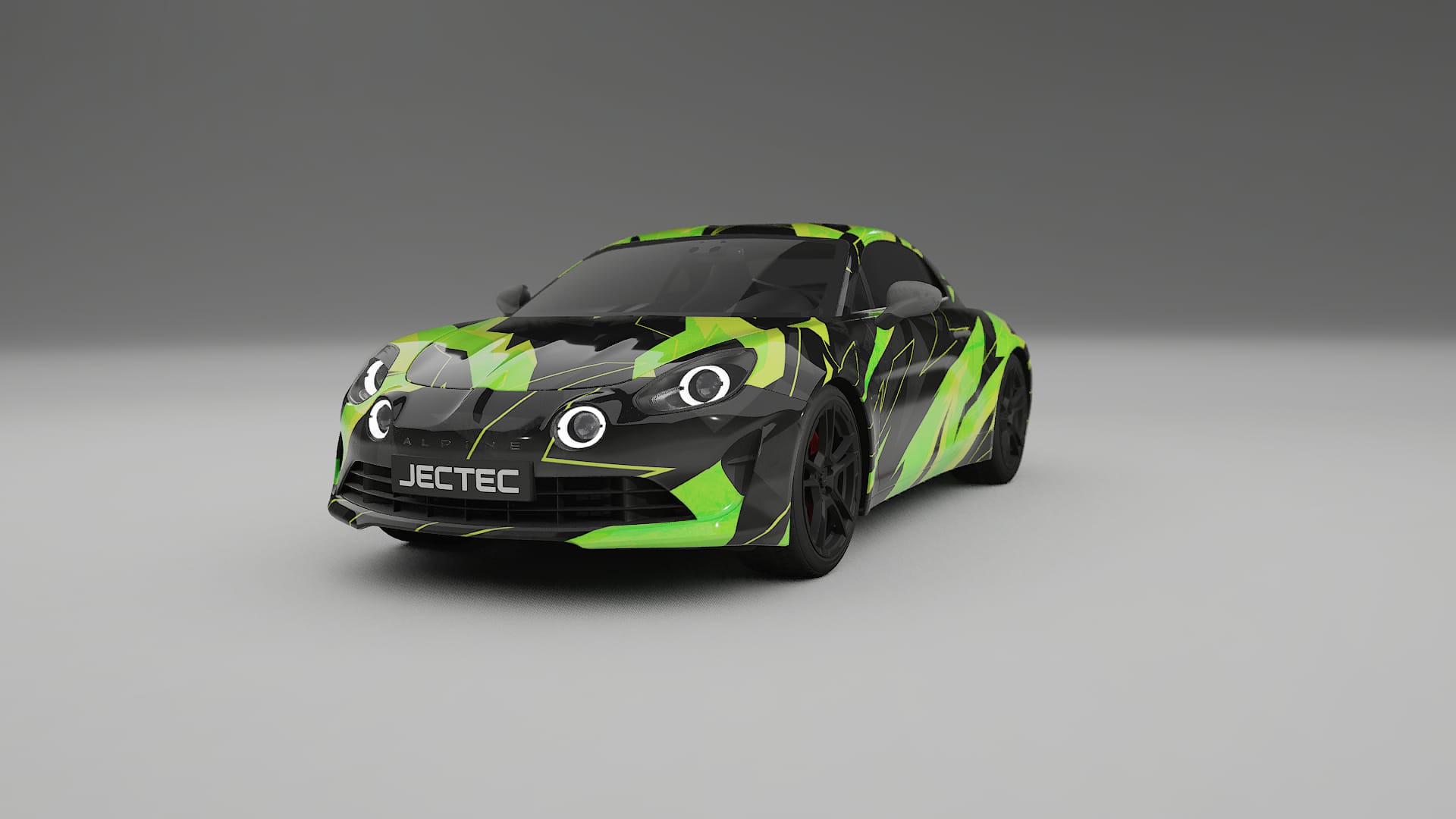 Renault Alpine A110 NINJA TURTLES – Ontworpen Wrap PPF Kit van Printbaar Polyurethaanfolie