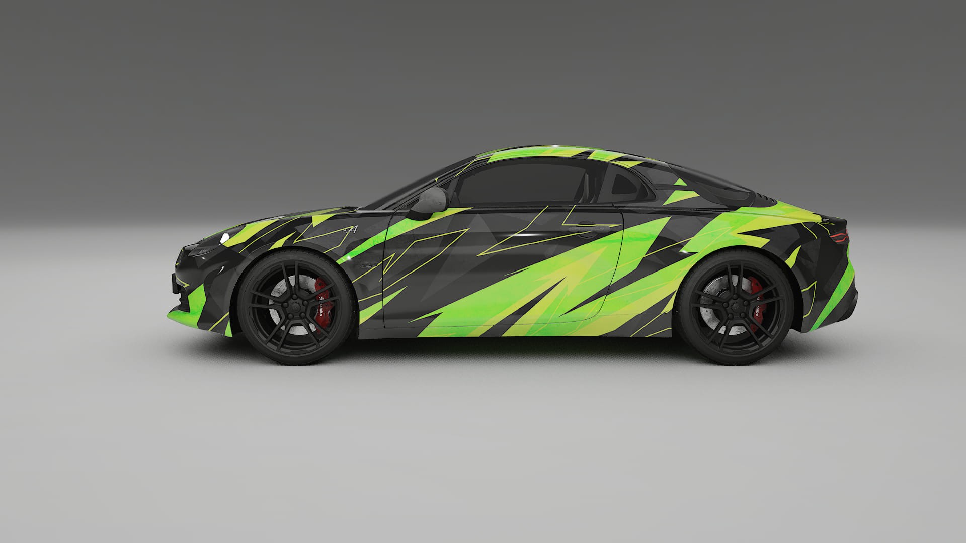 Renault Alpine A110 NINJA TURTLES – Ontworpen Wrap PPF Kit van Printbaar Polyurethaanfolie