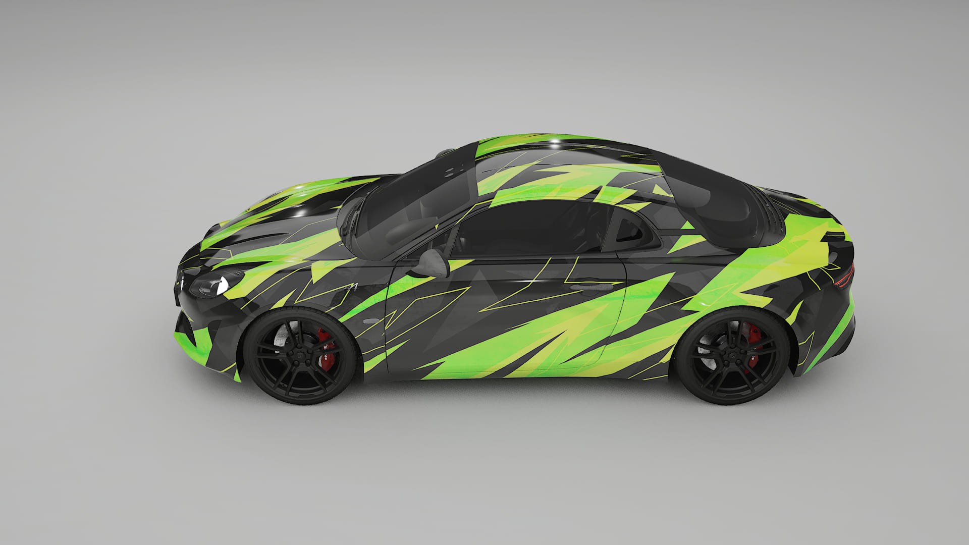 Renault Alpine A110 NINJA TURTLES – Ontworpen Wrap PPF Kit van Printbaar Polyurethaanfolie