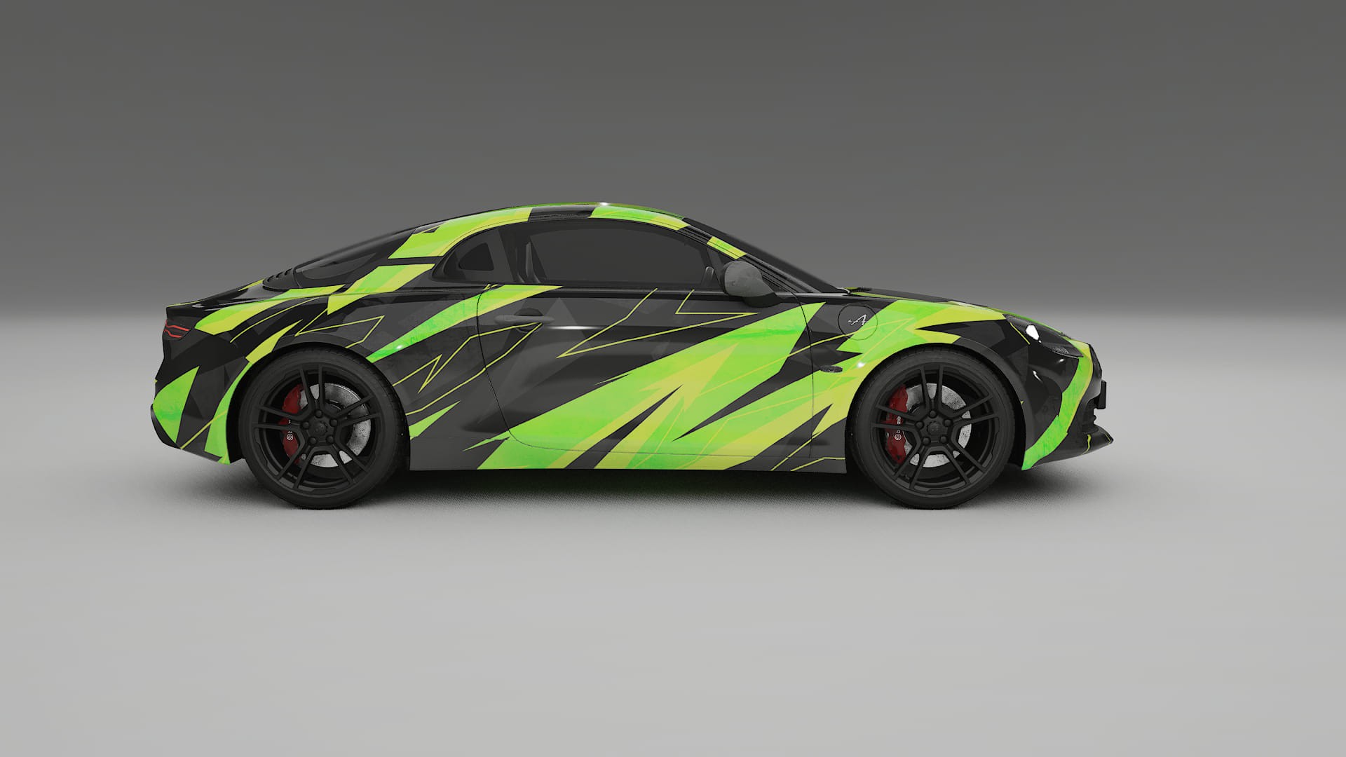 Renault Alpine A110 NINJA TURTLES – Ontworpen Wrap PPF Kit van Printbaar Polyurethaanfolie