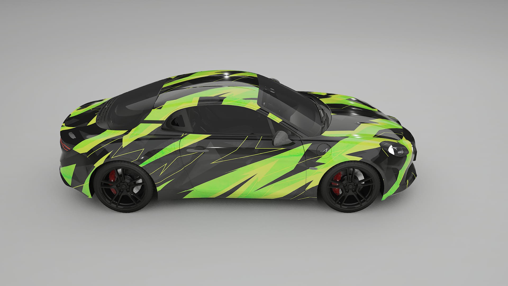 Renault Alpine A110 NINJA TURTLES – Ontworpen Wrap PPF Kit van Printbaar Polyurethaanfolie