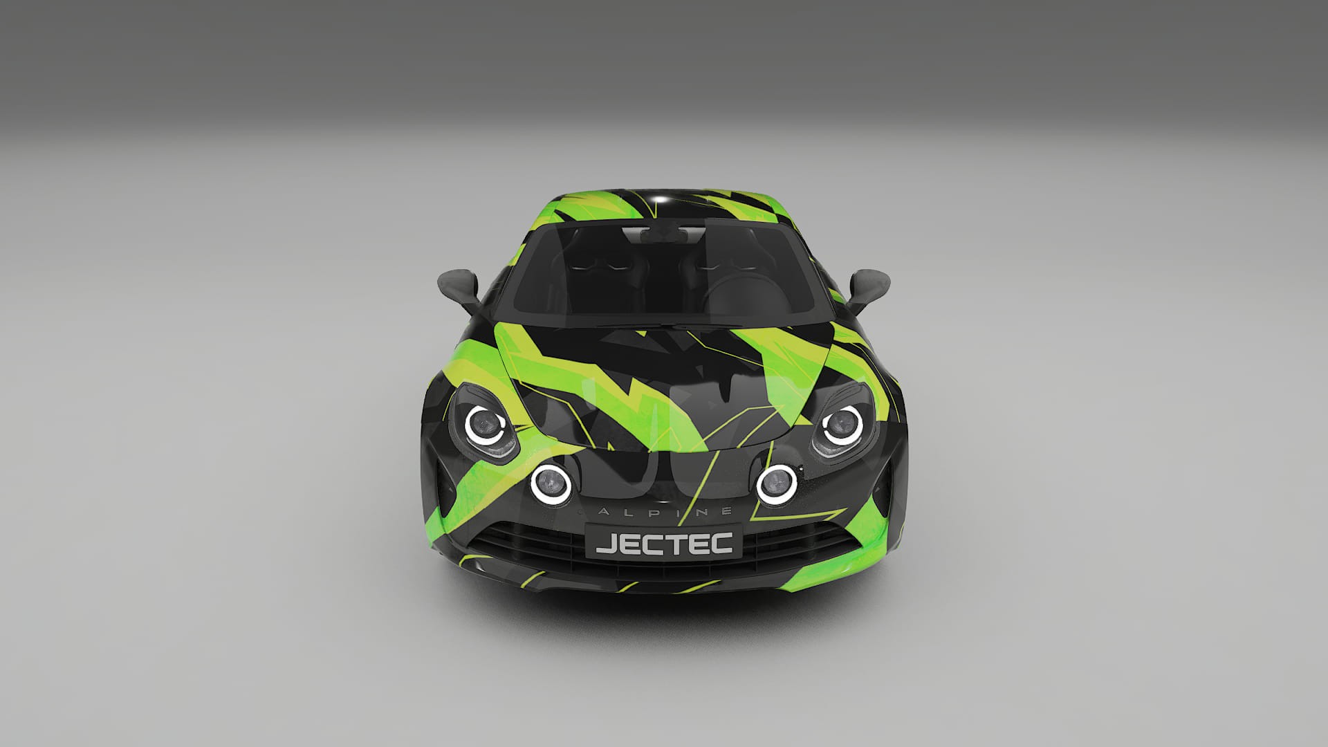 Renault Alpine A110 NINJA TURTLES – Ontworpen Wrap PPF Kit van Printbaar Polyurethaanfolie