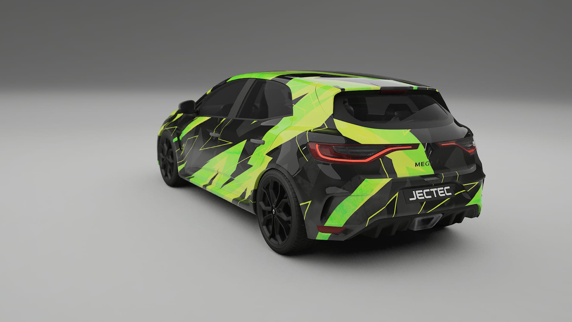 Renault Megane RS IV NINJA TURTLES – Ontworpen Wrap PPF Kit van Printbaar Polyurethaanfolie