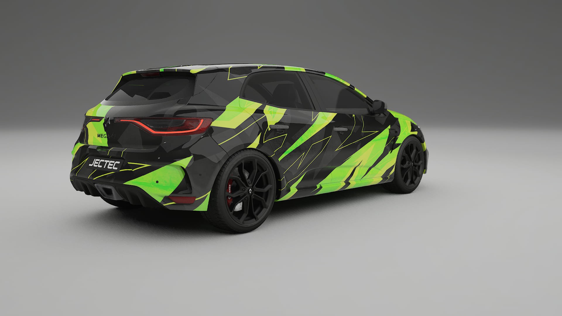 Renault Megane RS IV NINJA TURTLES – Ontworpen Wrap PPF Kit van Printbaar Polyurethaanfolie
