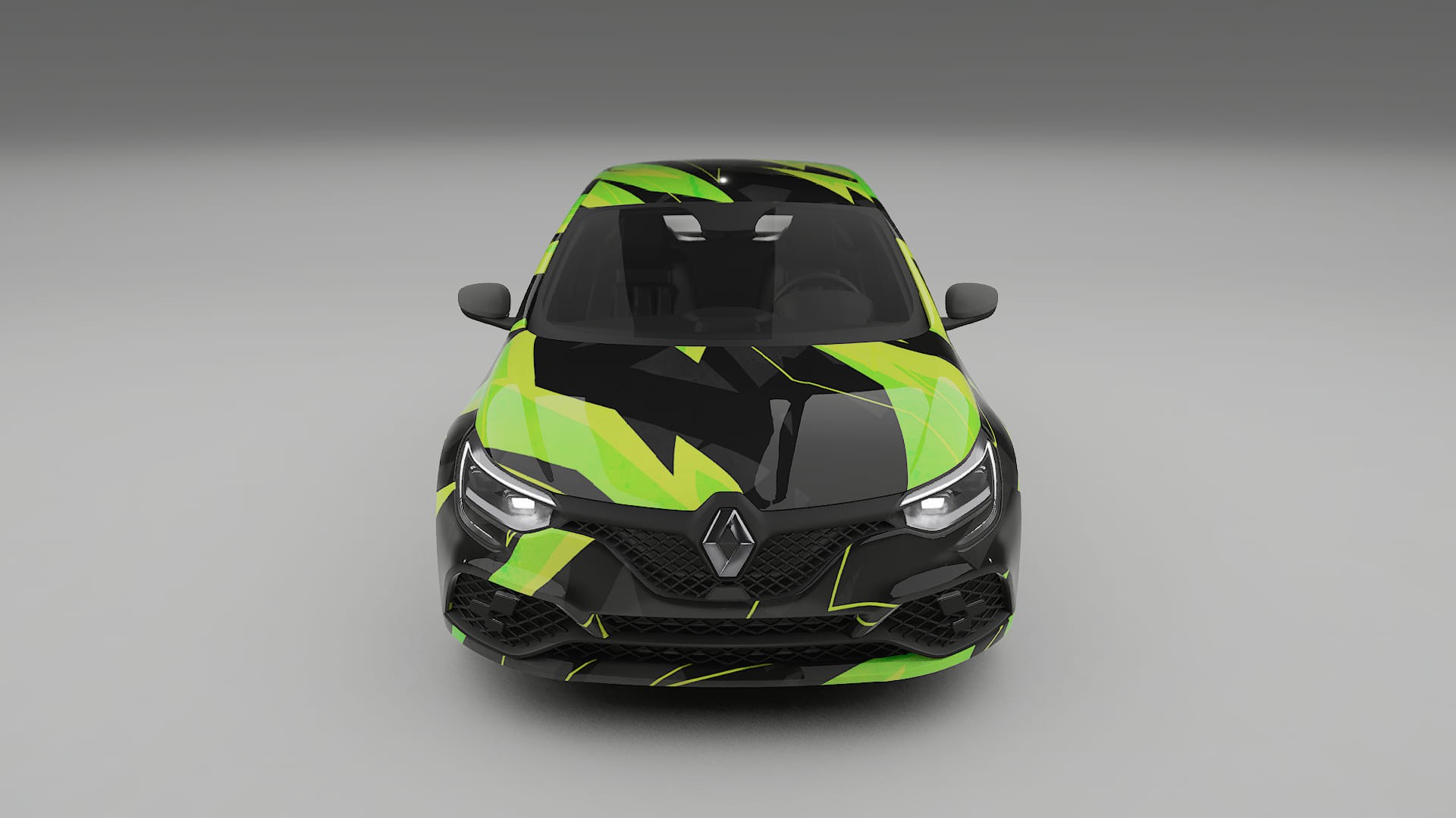 Renault Megane RS IV NINJA TURTLES – Ontworpen Wrap PPF Kit van Printbaar Polyurethaanfolie