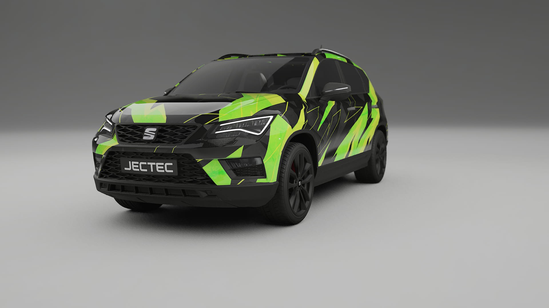 Seat Ateca KH7 NINJA TURTLES – Ontworpen Wrap PPF Kit van Printbaar Polyurethaanfolie