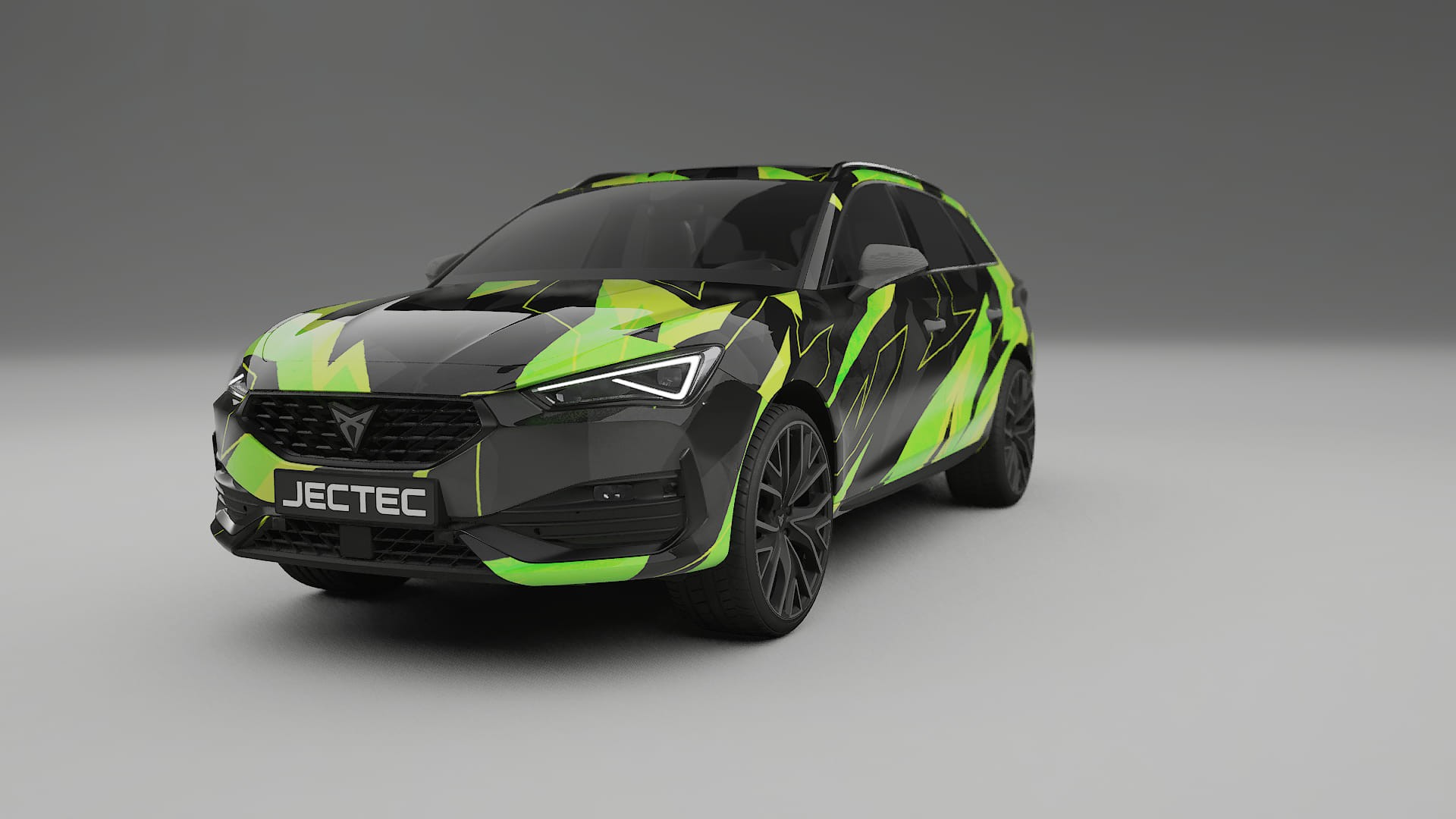 Seat Leon Cupra KL NINJA TURTLES – Ontworpen Wrap PPF Kit van Printbaar Polyurethaanfolie