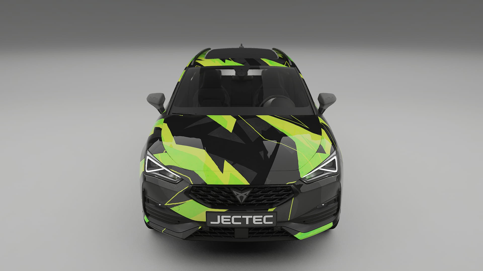 Seat Leon Cupra KL NINJA TURTLES – Ontworpen Wrap PPF Kit van Printbaar Polyurethaanfolie