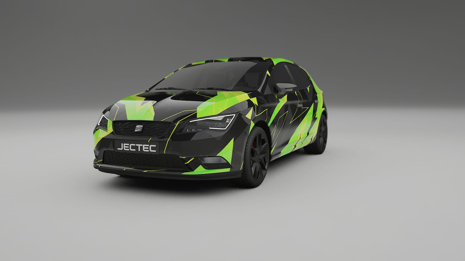 Seat Leon FR 5F NINJA TURTLES – Ontworpen Wrap PPF Kit van Printbaar Polyurethaanfolie