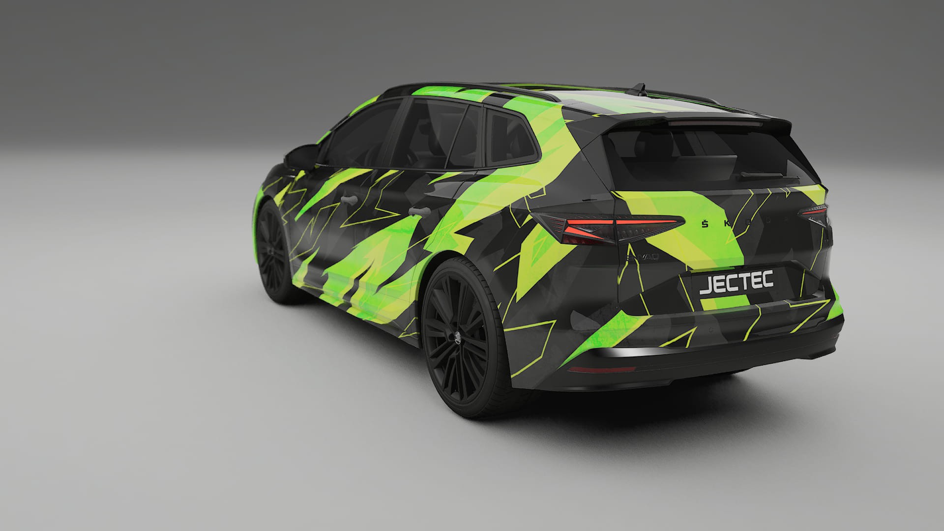 Škoda Enyaq MEB NINJA TURTLES – Ontworpen Wrap PPF Kit van Printbaar Polyurethaanfolie