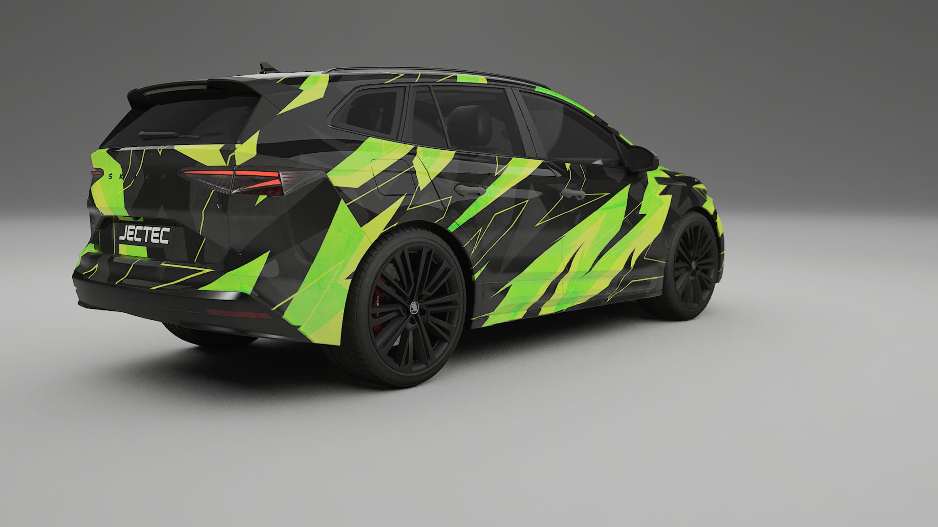 Škoda Enyaq MEB NINJA TURTLES – Ontworpen Wrap PPF Kit van Printbaar Polyurethaanfolie