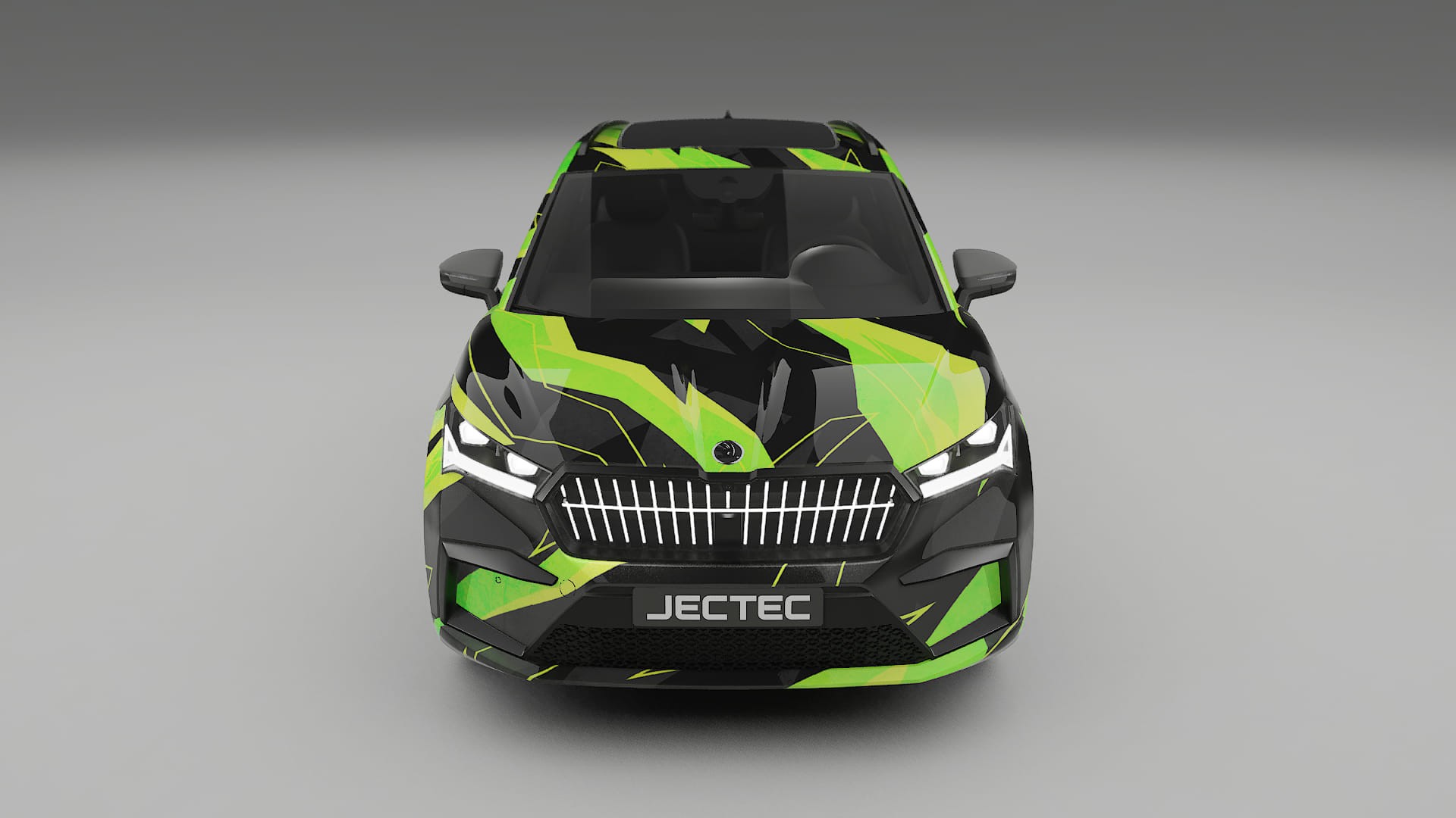 Škoda Enyaq MEB NINJA TURTLES – Ontworpen Wrap PPF Kit van Printbaar Polyurethaanfolie
