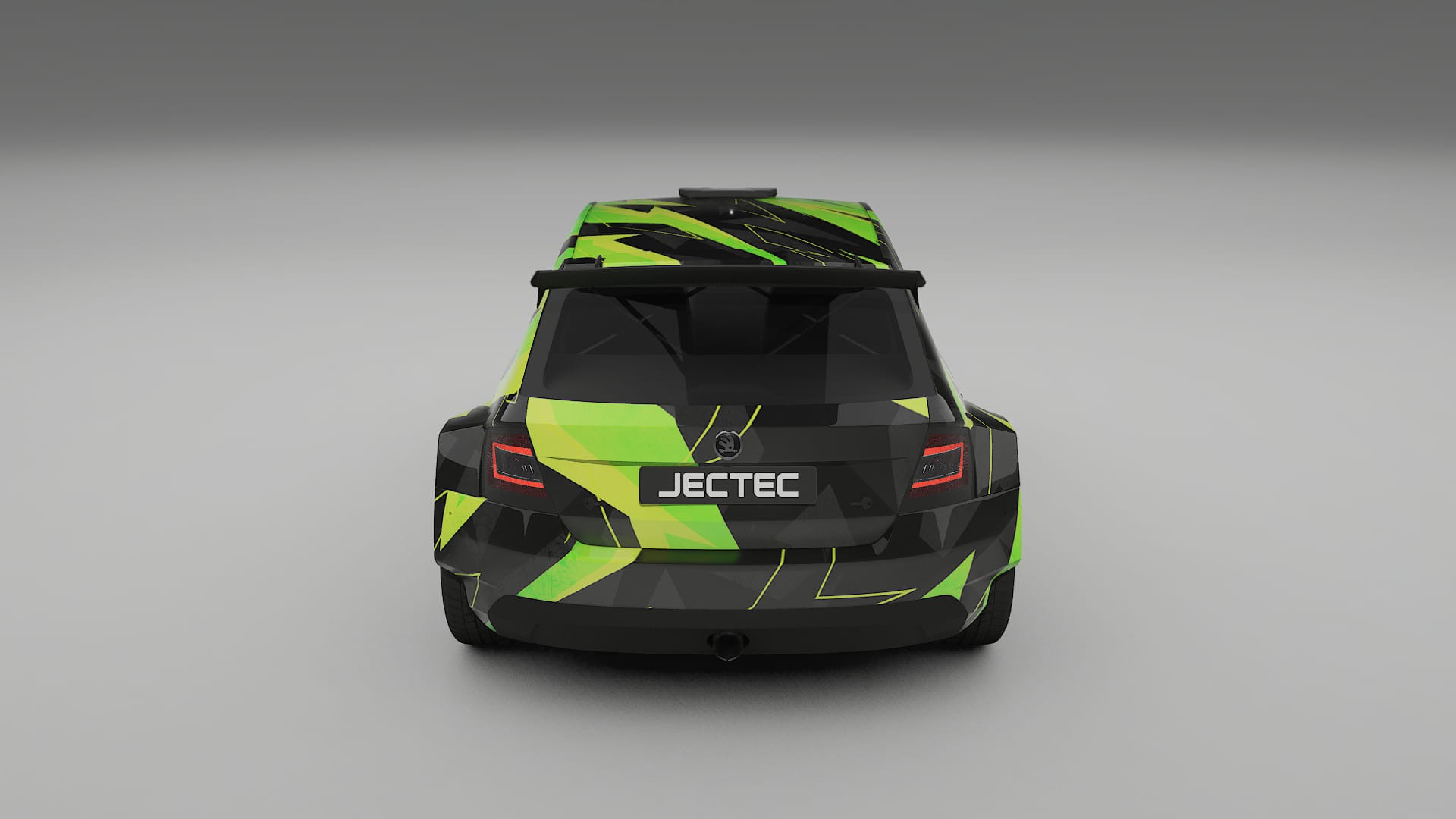 Škoda Fabia R5 6V NINJA TURTLES – Ontworpen Wrap PPF Kit van Printbaar Polyurethaanfolie