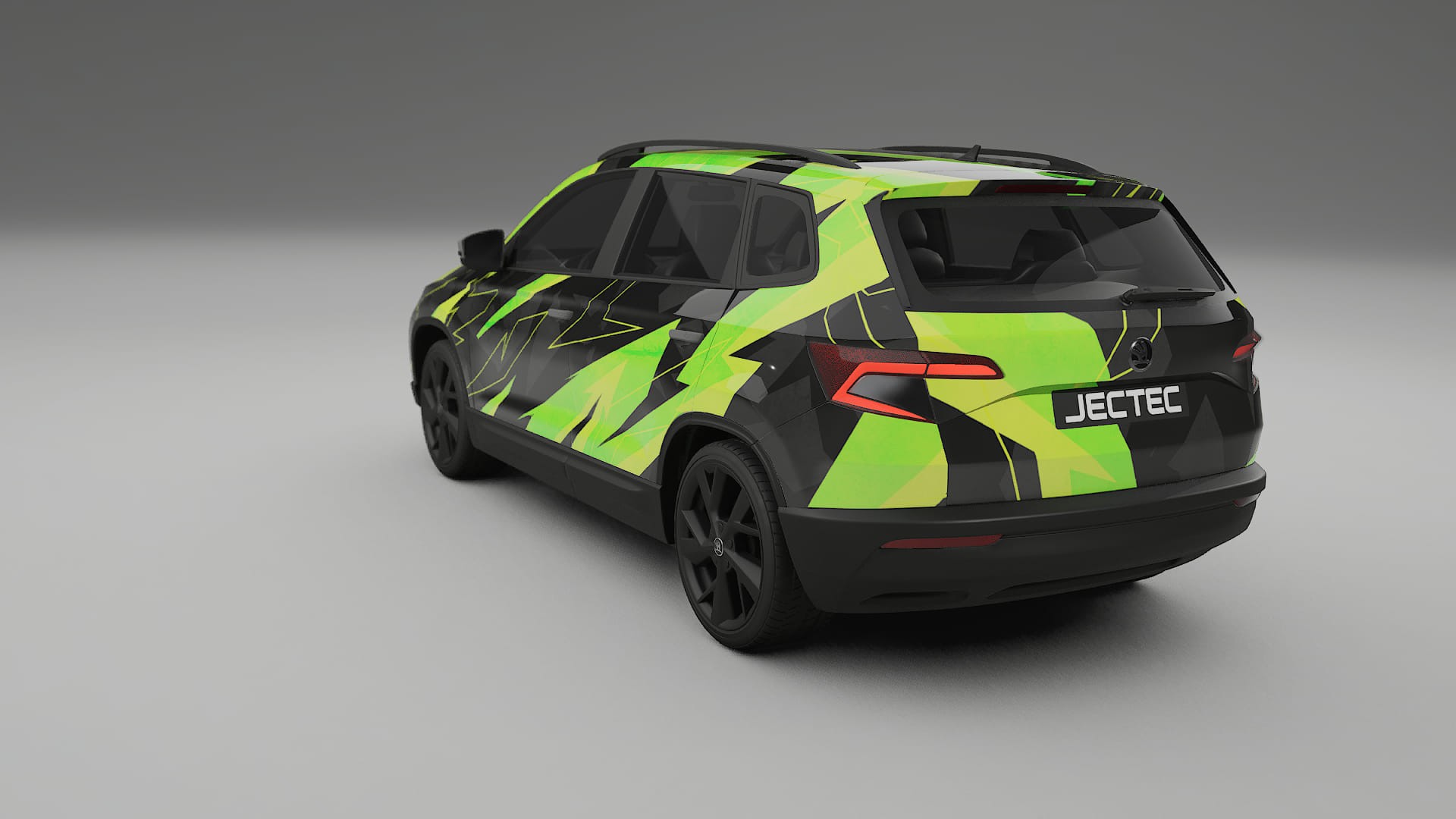 Škoda Karoq NU7 NINJA TURTLES – Ontworpen Wrap PPF Kit van Printbaar Polyurethaanfolie