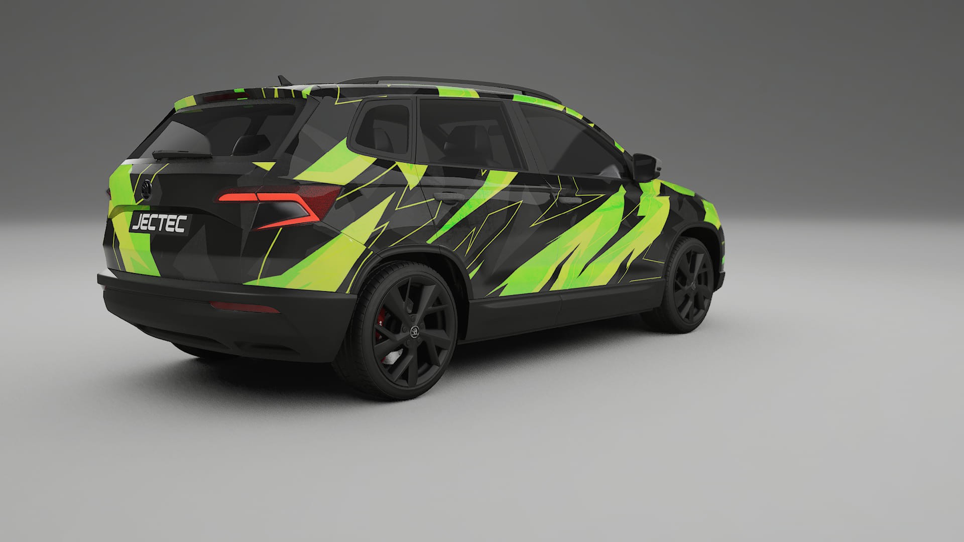 Škoda Karoq NU7 NINJA TURTLES – Ontworpen Wrap PPF Kit van Printbaar Polyurethaanfolie