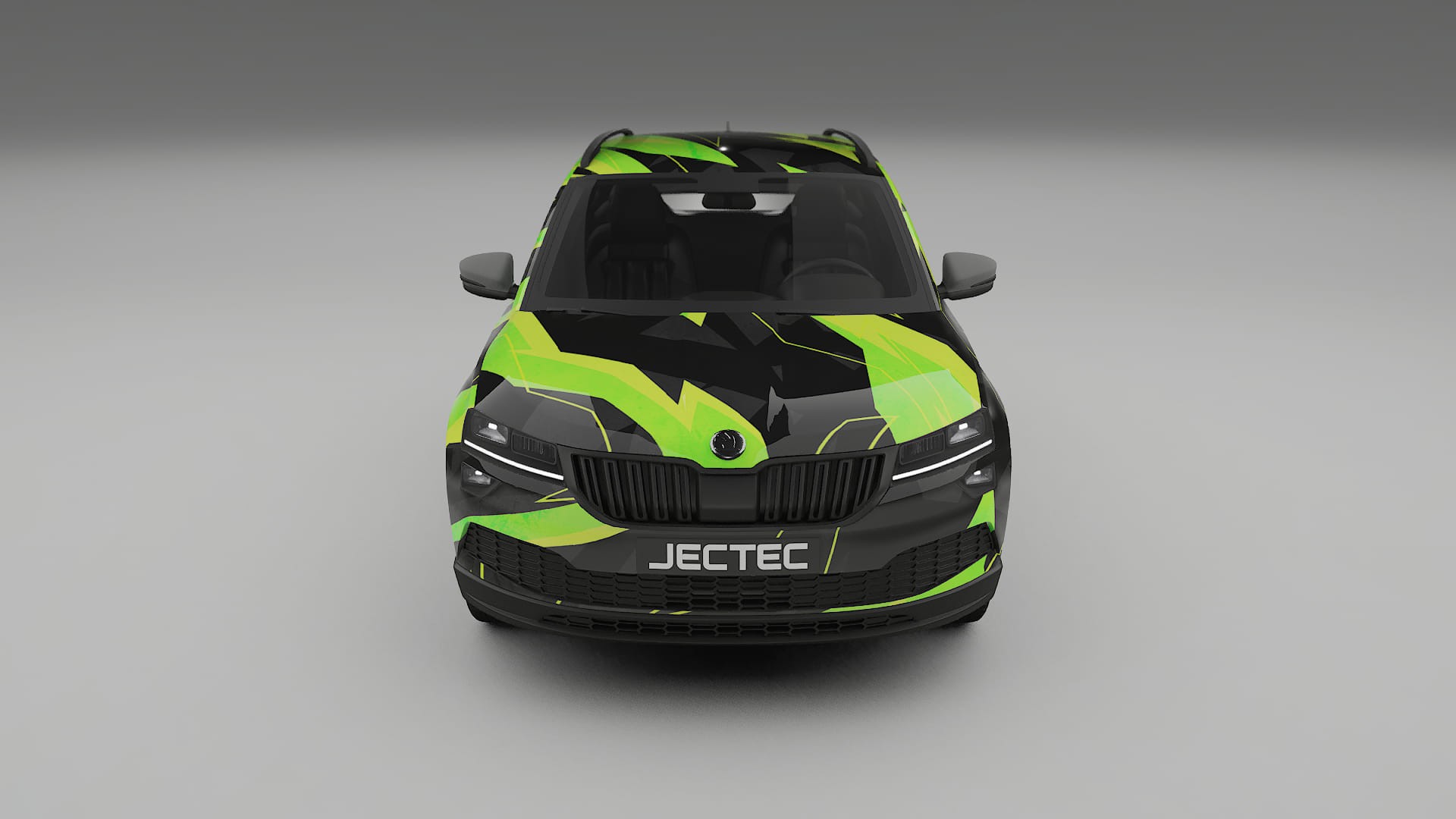 Škoda Karoq NU7 NINJA TURTLES – Ontworpen Wrap PPF Kit van Printbaar Polyurethaanfolie