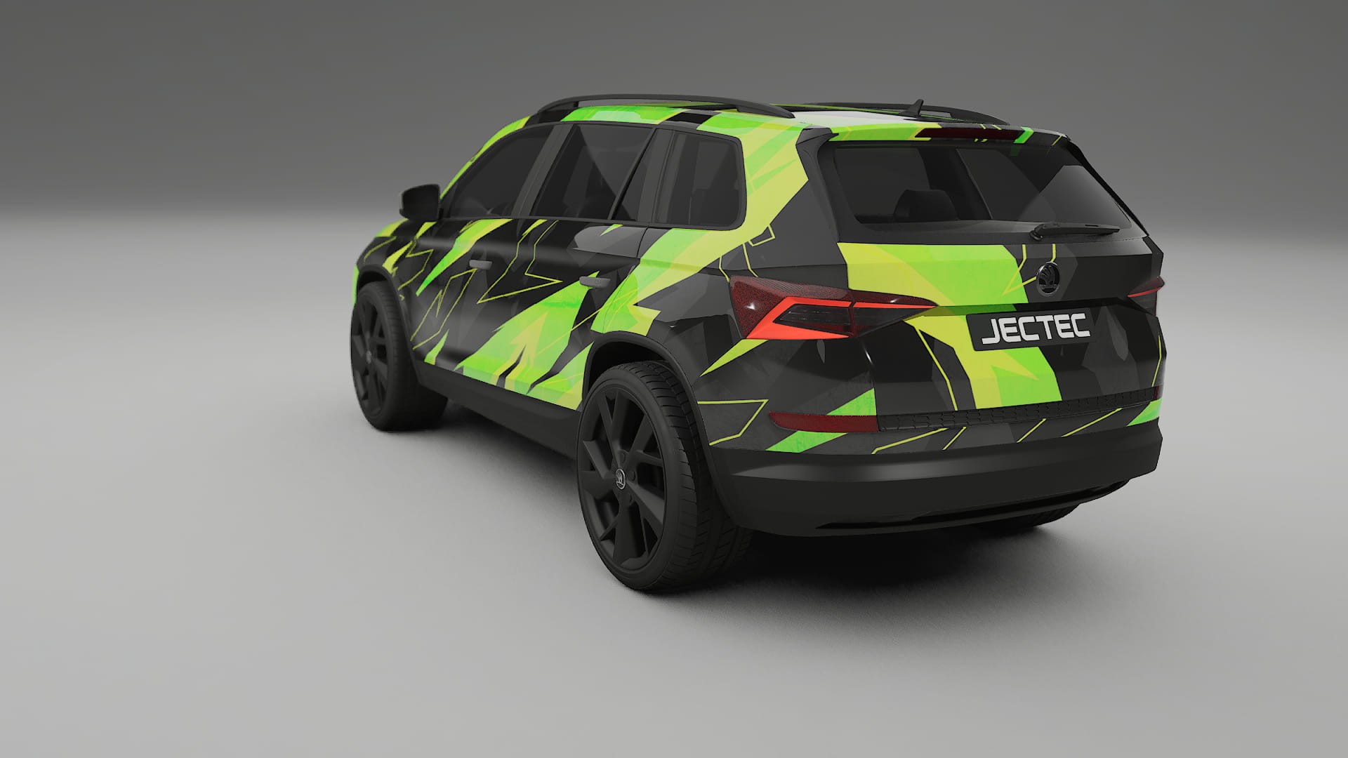 Škoda Kodiaq NS7 NINJA TURTLES – Ontworpen Wrap PPF Kit van Printbaar Polyurethaanfolie