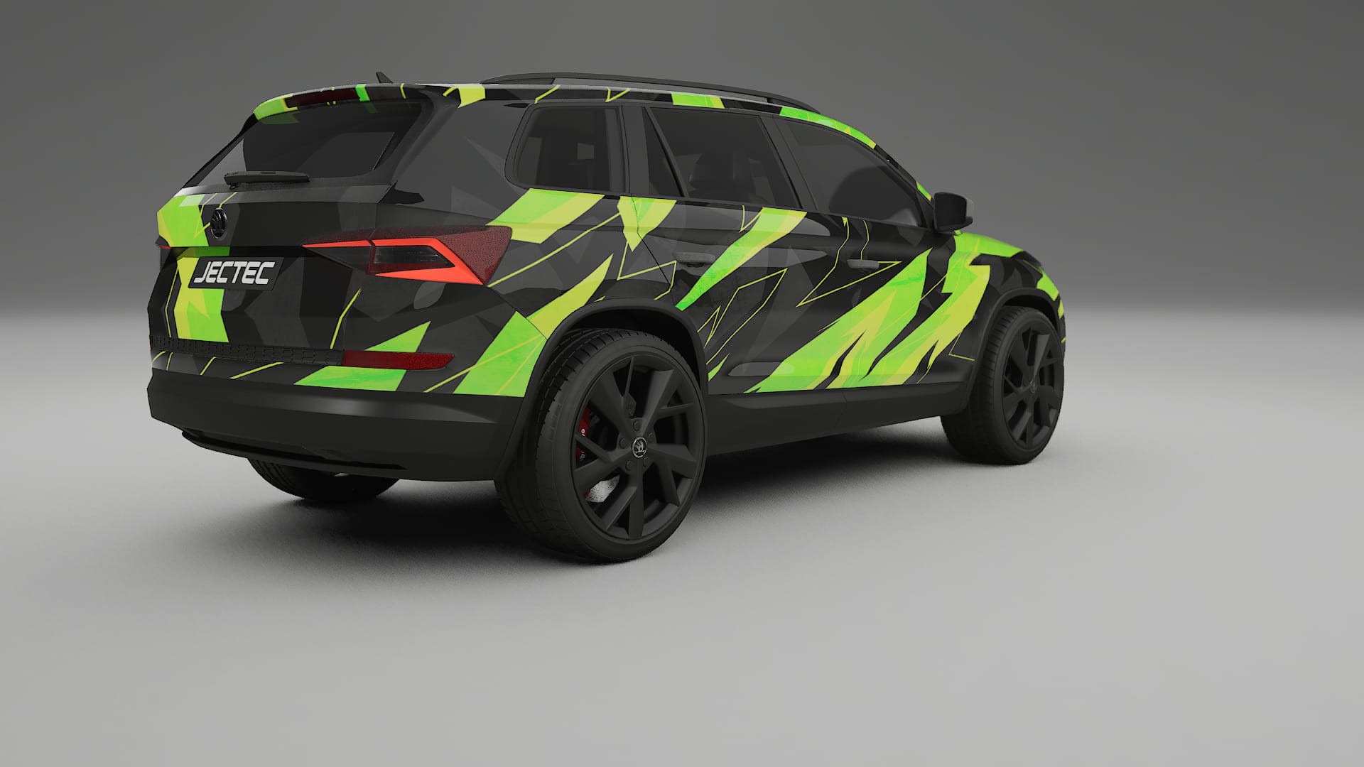 Škoda Kodiaq NS7 NINJA TURTLES – Ontworpen Wrap PPF Kit van Printbaar Polyurethaanfolie