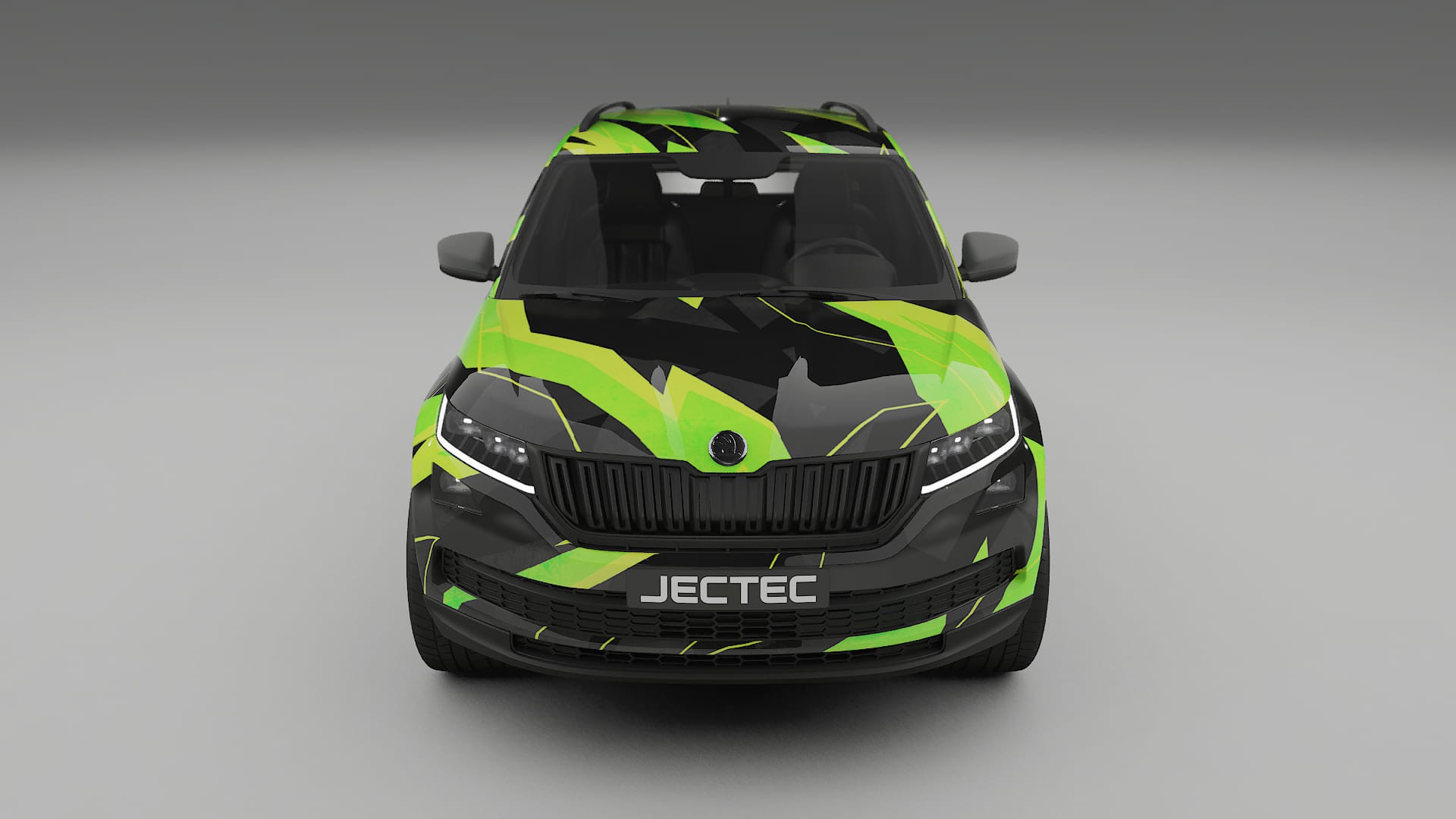 Škoda Kodiaq NS7 NINJA TURTLES – Ontworpen Wrap PPF Kit van Printbaar Polyurethaanfolie